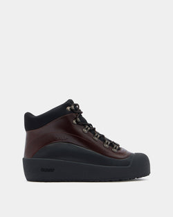 Bally Curling ブーティ ブラウン レザー