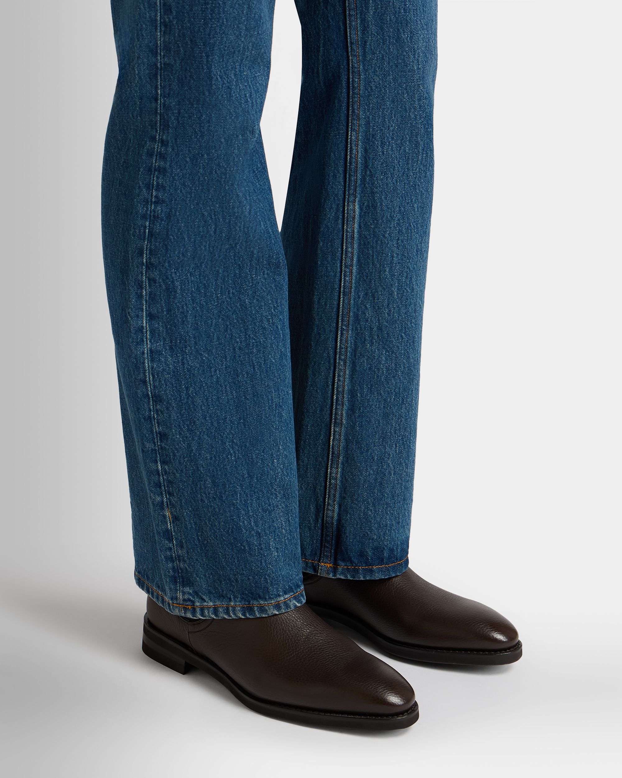 Bally Global - Scribe Un ブーティ ブラウン グレインレザー - ブラウン