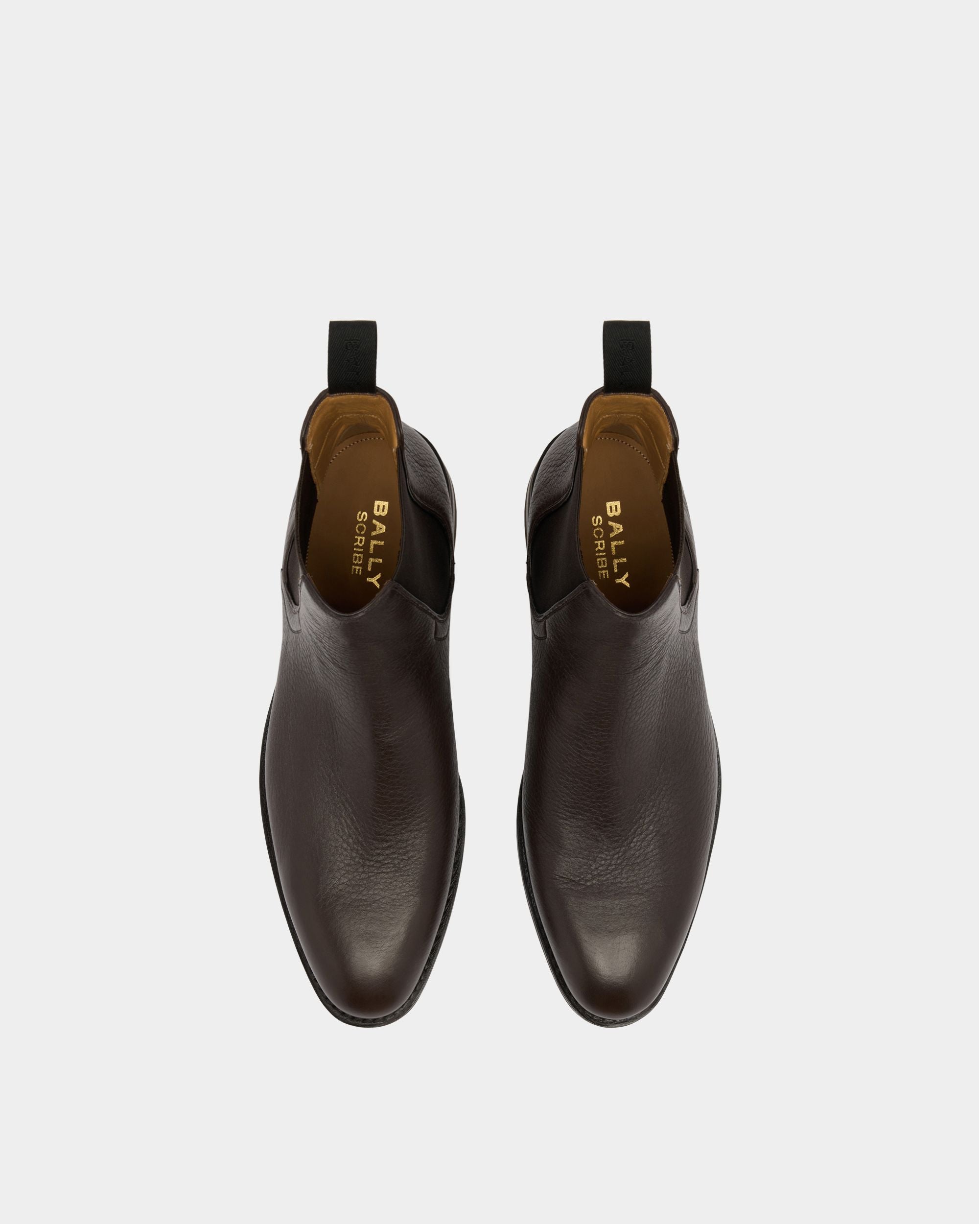 Bally Global - Scribe Un ブーティ ブラウン グレインレザー - ブラウン