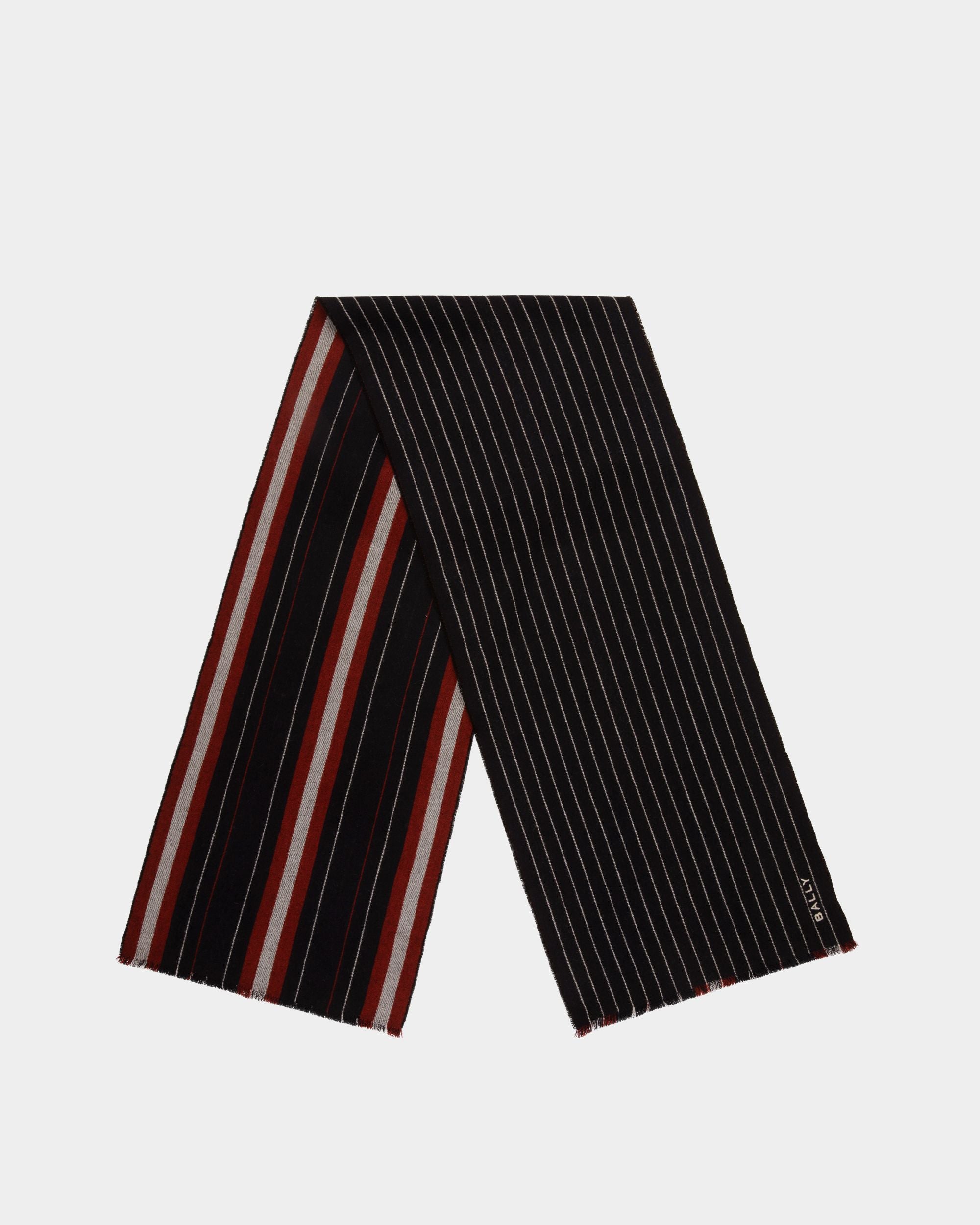 Bally Global - マフラー ネイビーブルー ウール - ブルー