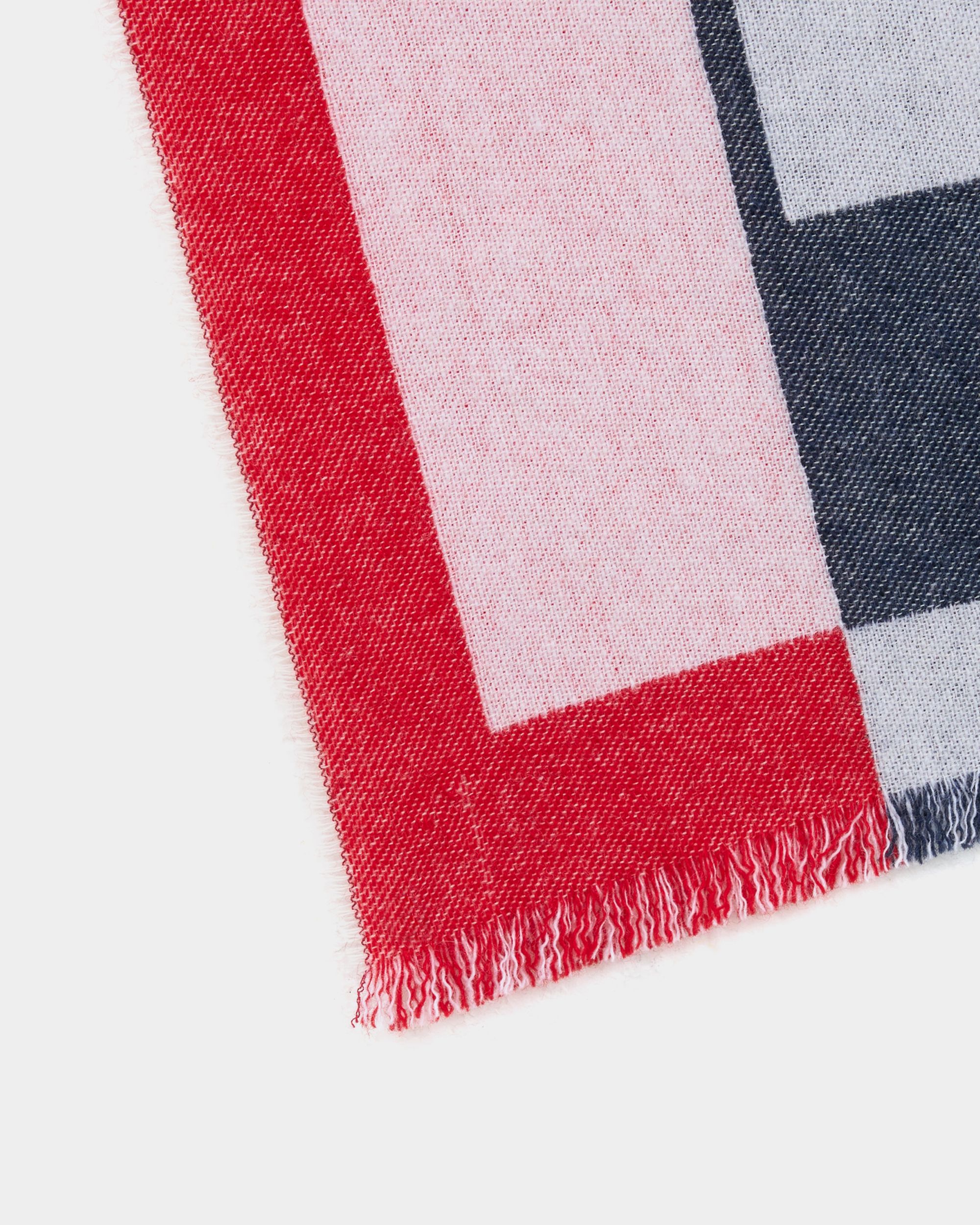 Bally Global - スカーフ ジオメトリックBallyロゴ レッドウール - レッド