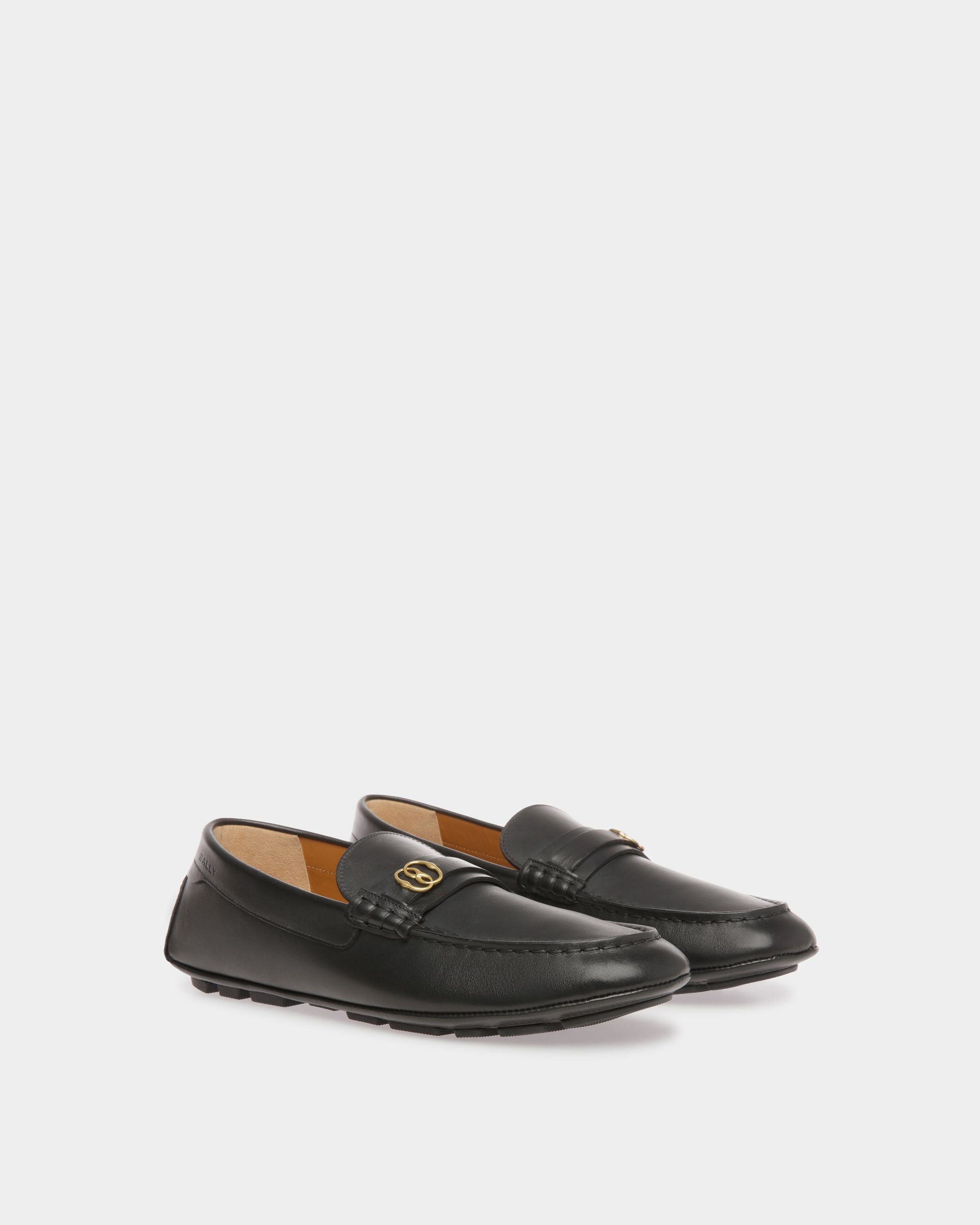 Bally Global - Kerbs Drivers In Black Leather - Black