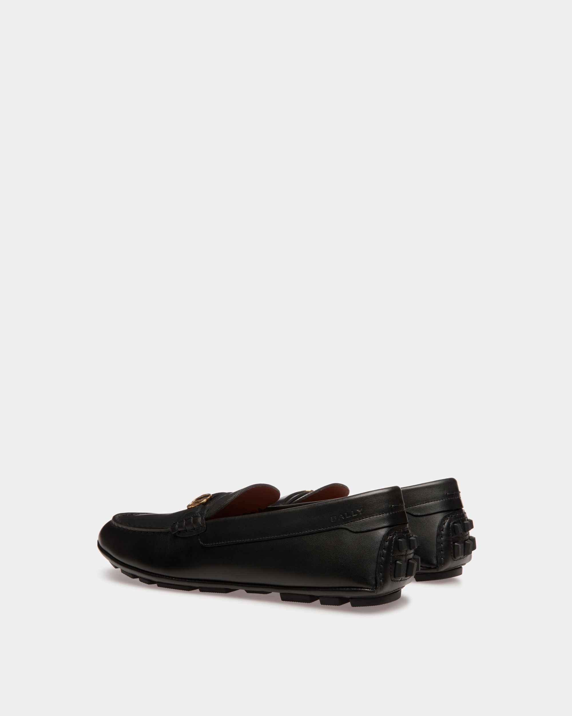 Bally Global - Kerbs Drivers In Black Leather - Black