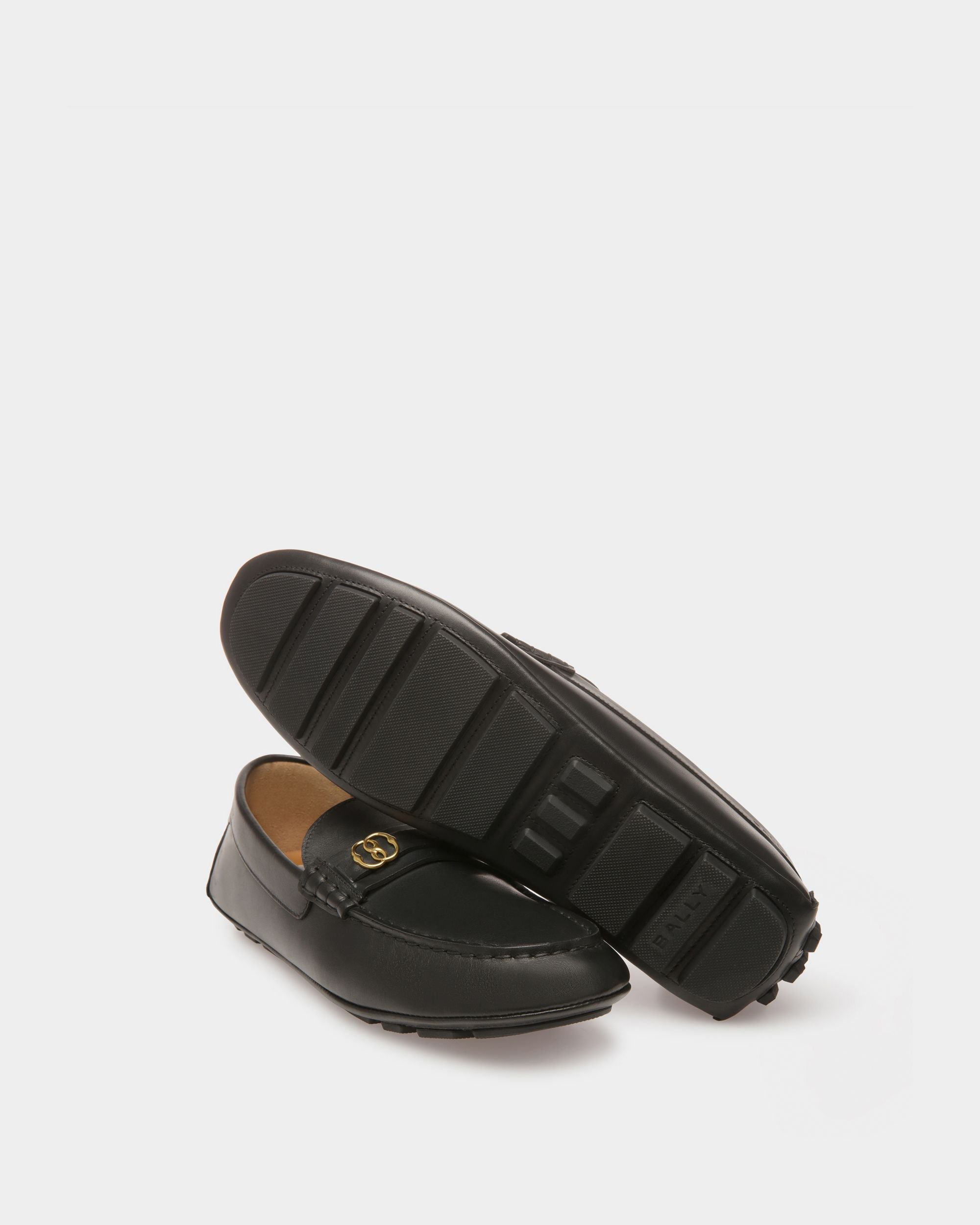 Bally Global - Kerbs Drivers In Black Leather - Black