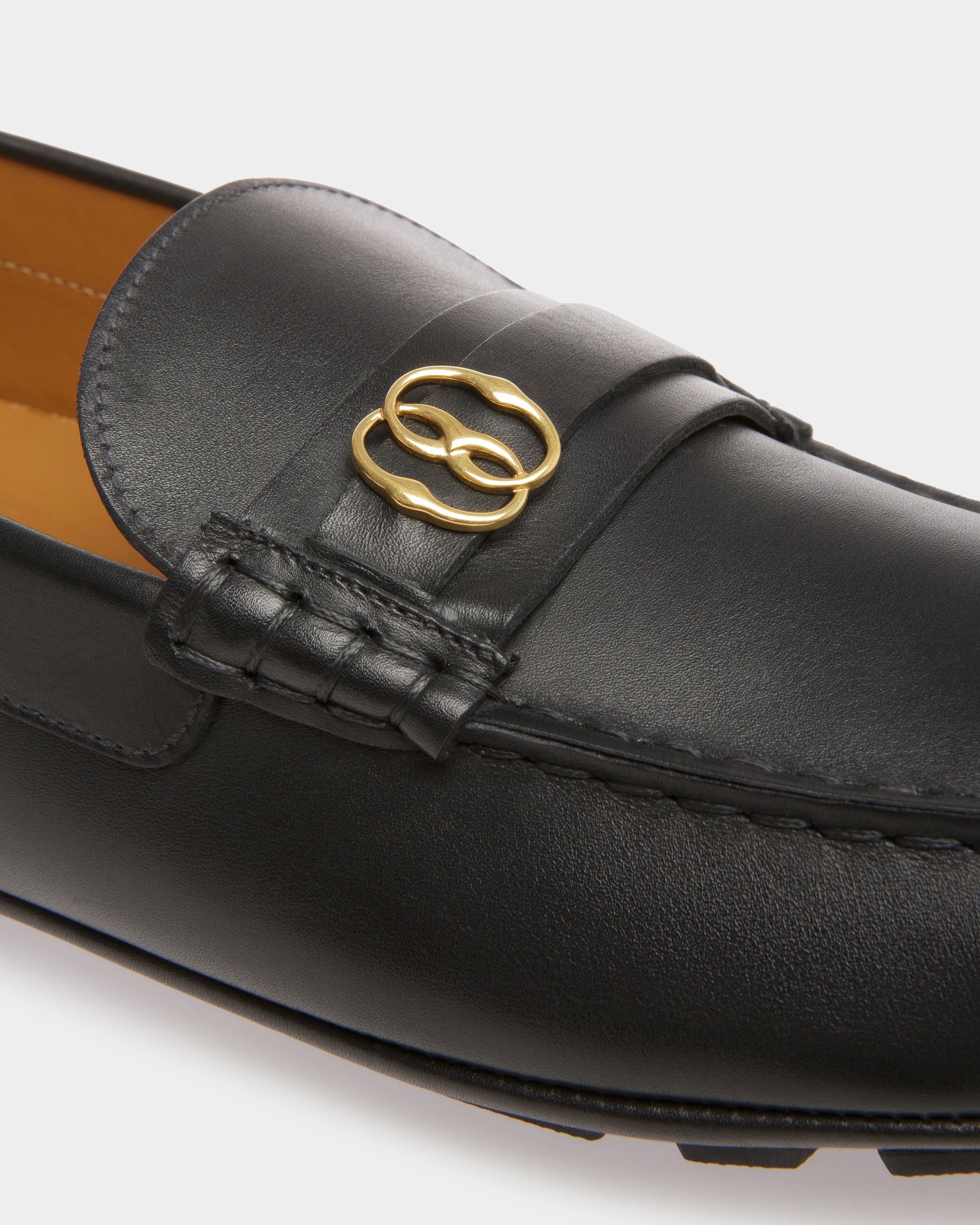 Bally Global - Kerbs Drivers In Black Leather - Black