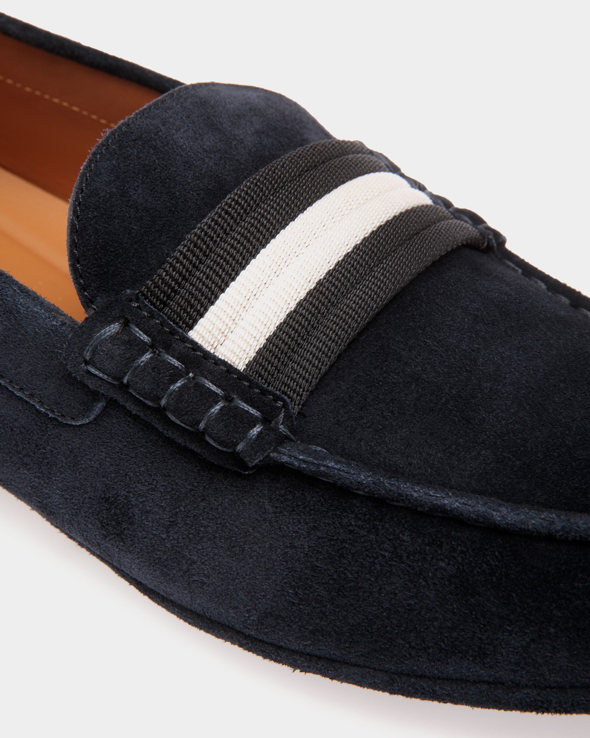 Bally Global - Kerbs Driver in Blue Suede - Blue