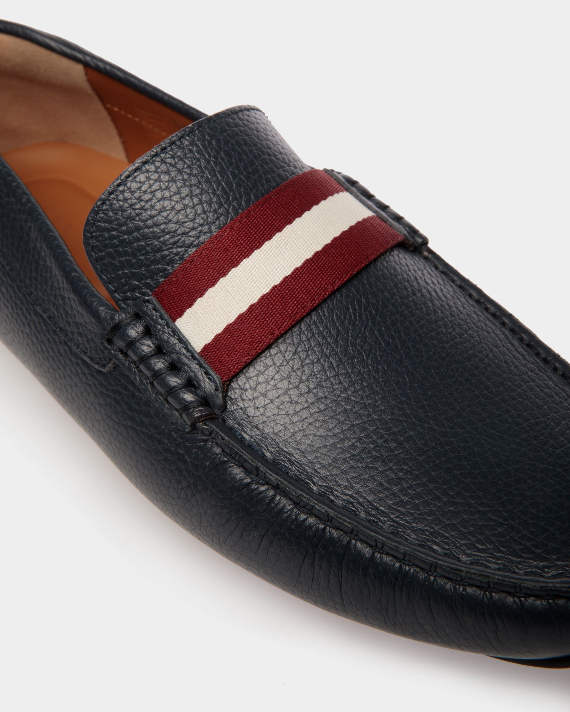 Bally Global - Pilot ドライビングシューズ ブルー グレインレザー - ブルー