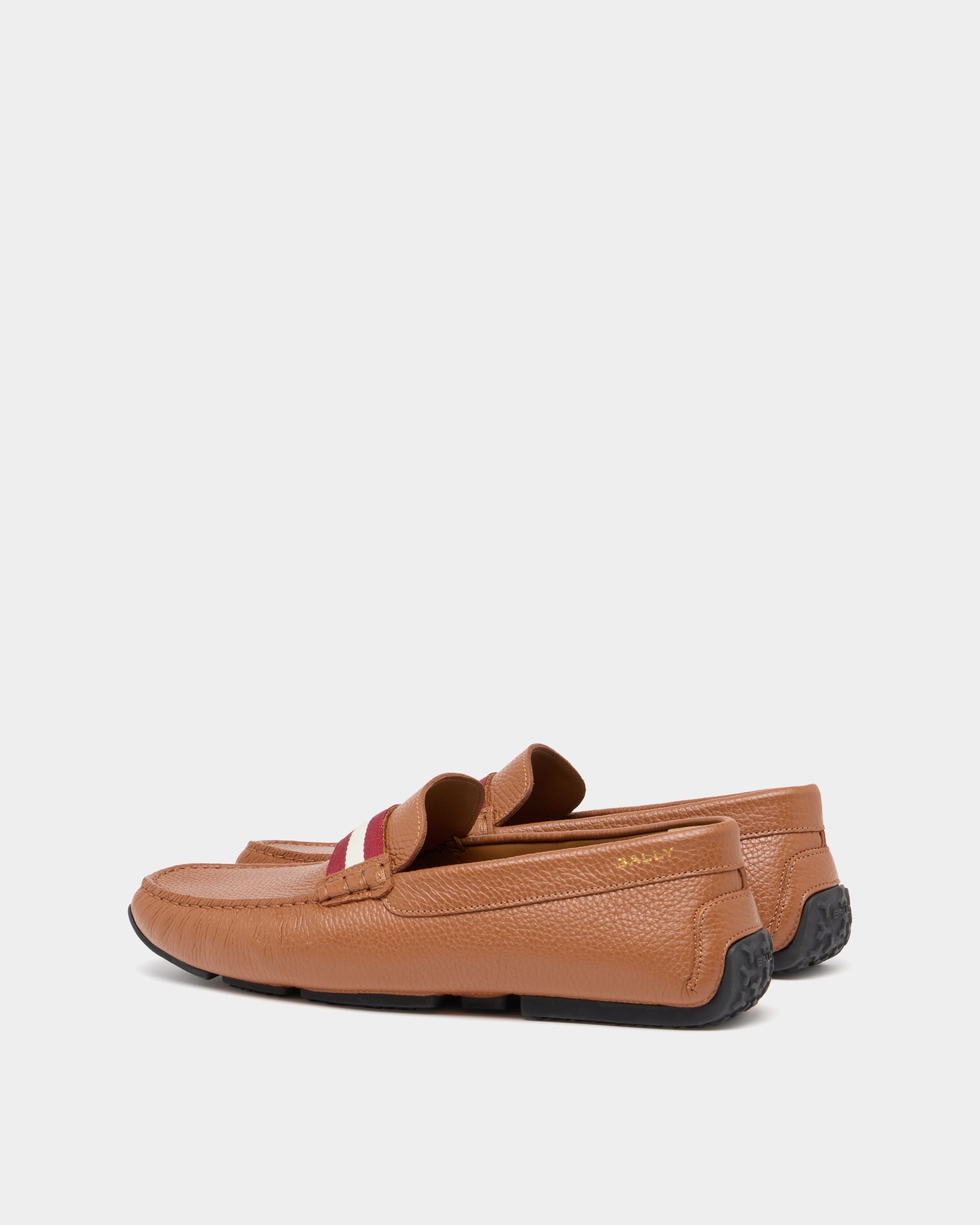 Bally Global - Pilot ドライバー ブラウングレインレザー - ブラウン