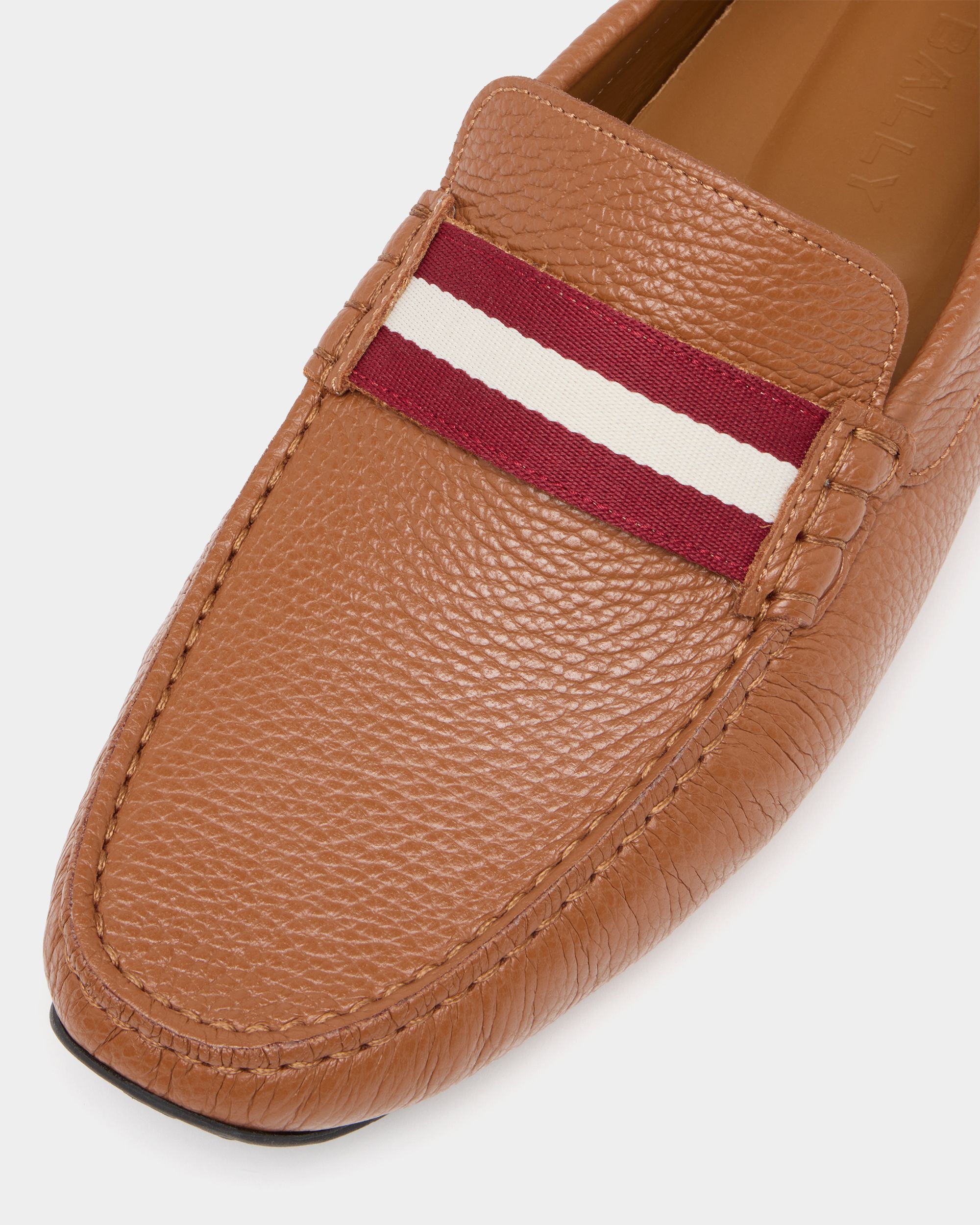 Bally Global - Pilot ドライバー ブラウングレインレザー - ブラウン