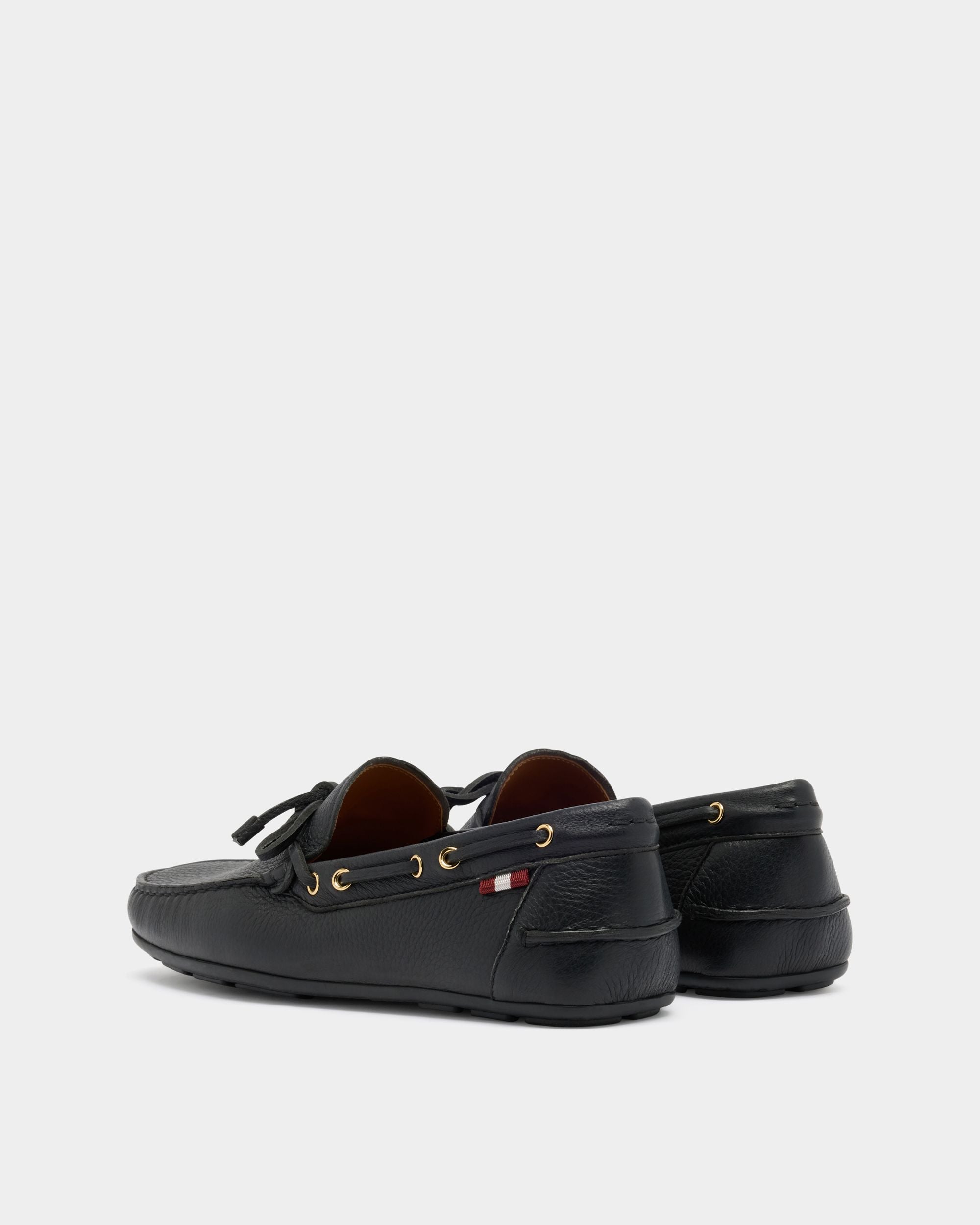 Bally Global - Clay ドライビングシューズ ブラック グレインレザー - ブラック