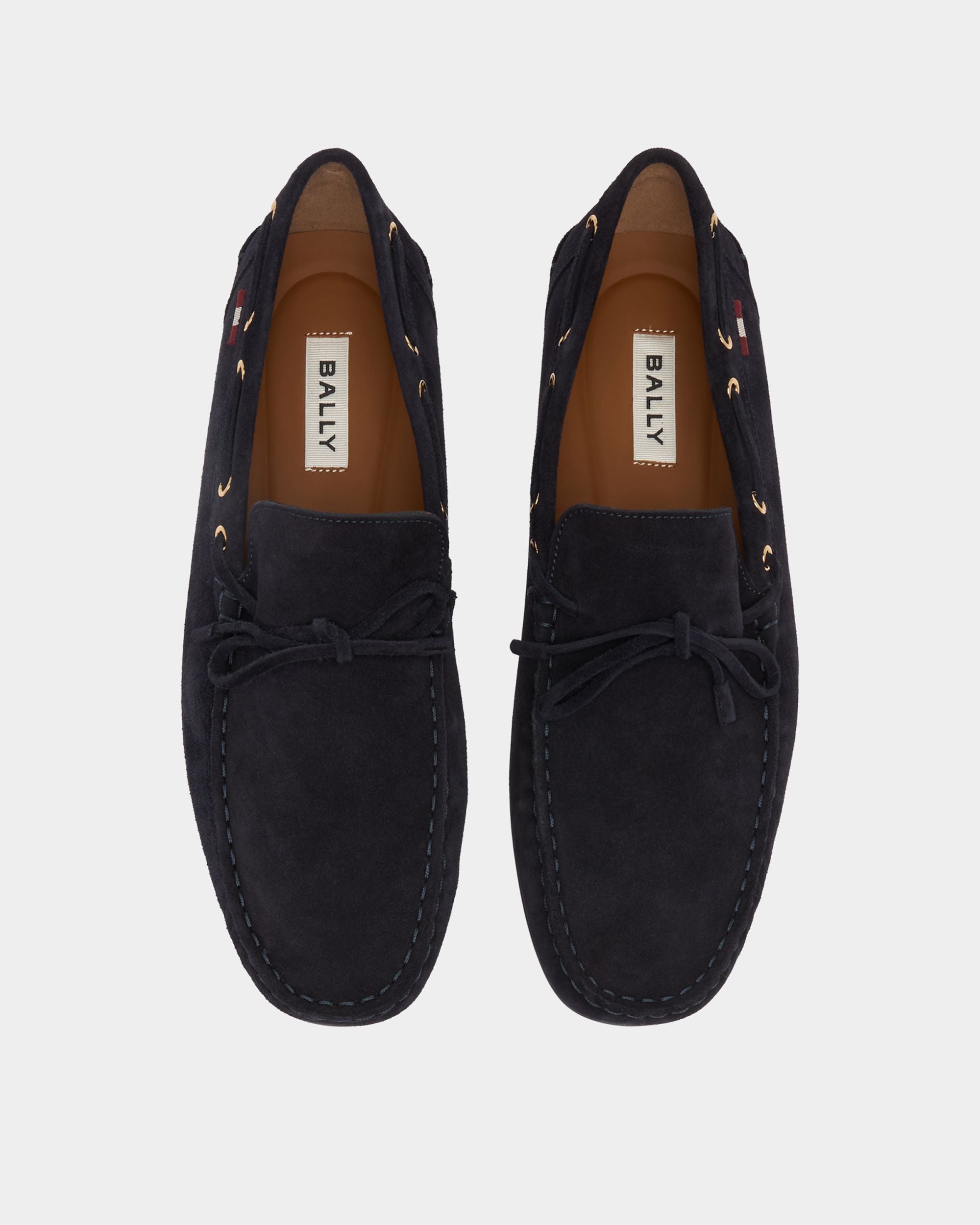 Bally Global - クレイドライバー ネイビーブルー スエード - ブルー