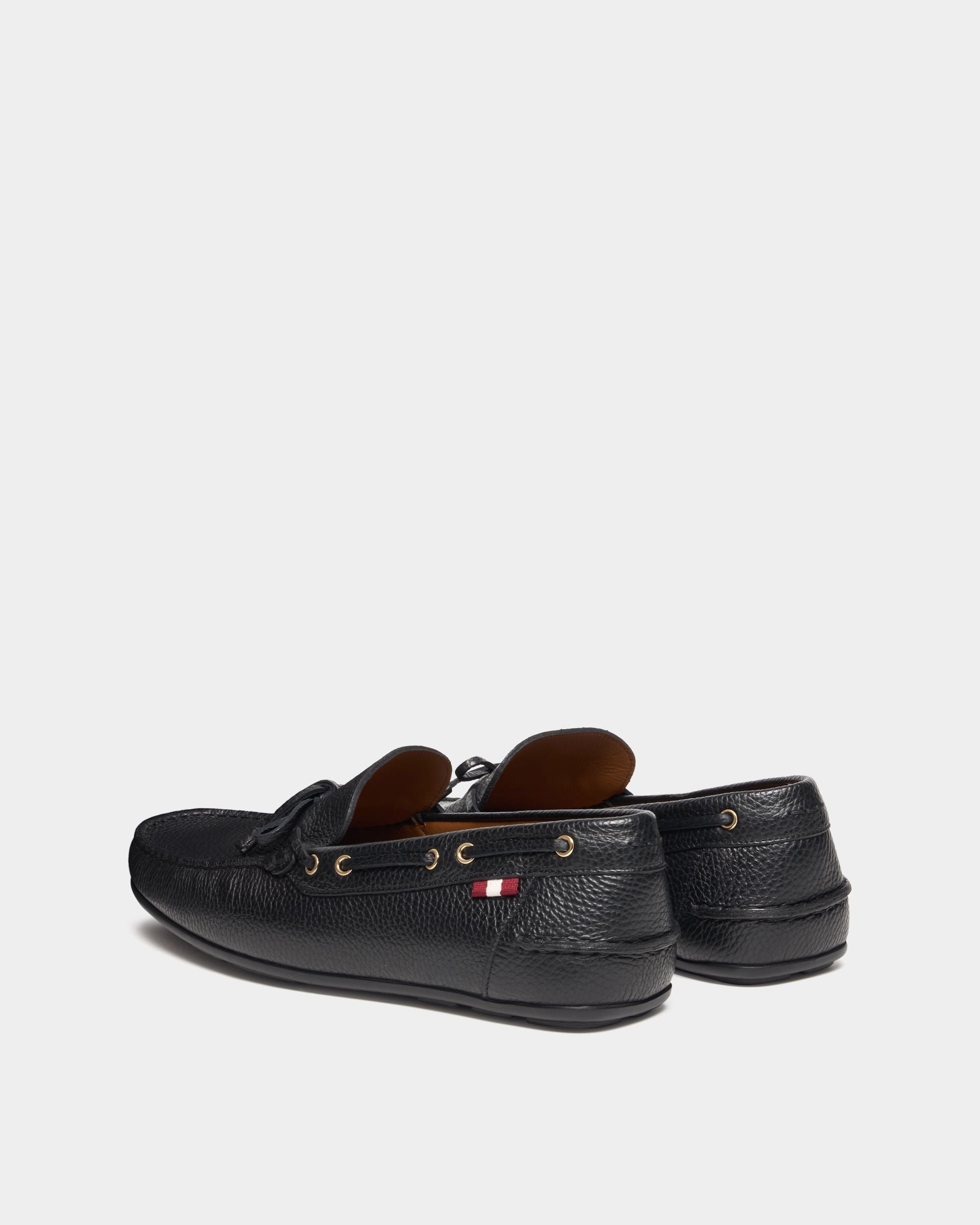 Bally Global - Clay ドライバー ブラックグレインレザー - ブラック