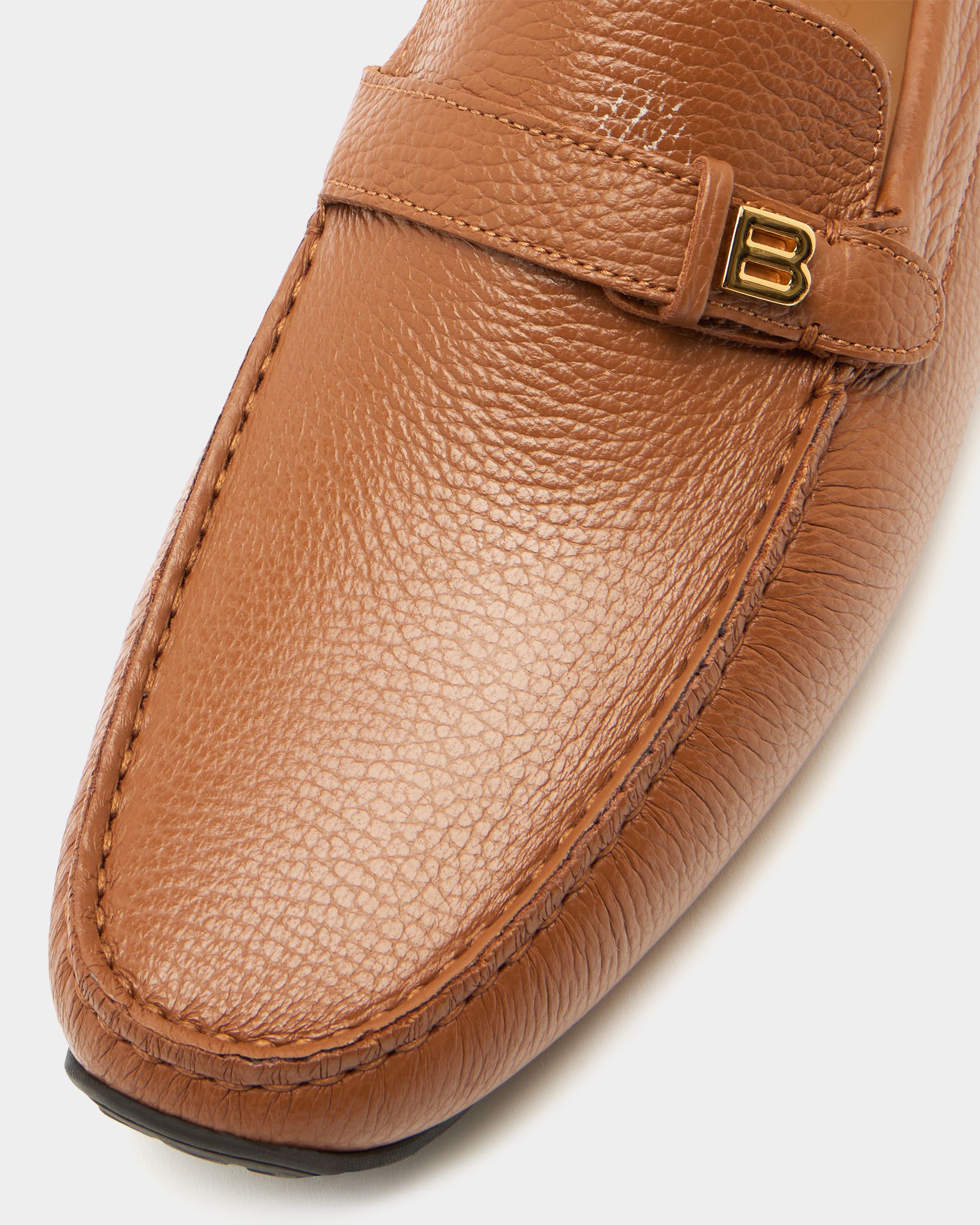 Bally Global - Pilot Driver in Brown Grained Leather - Brown