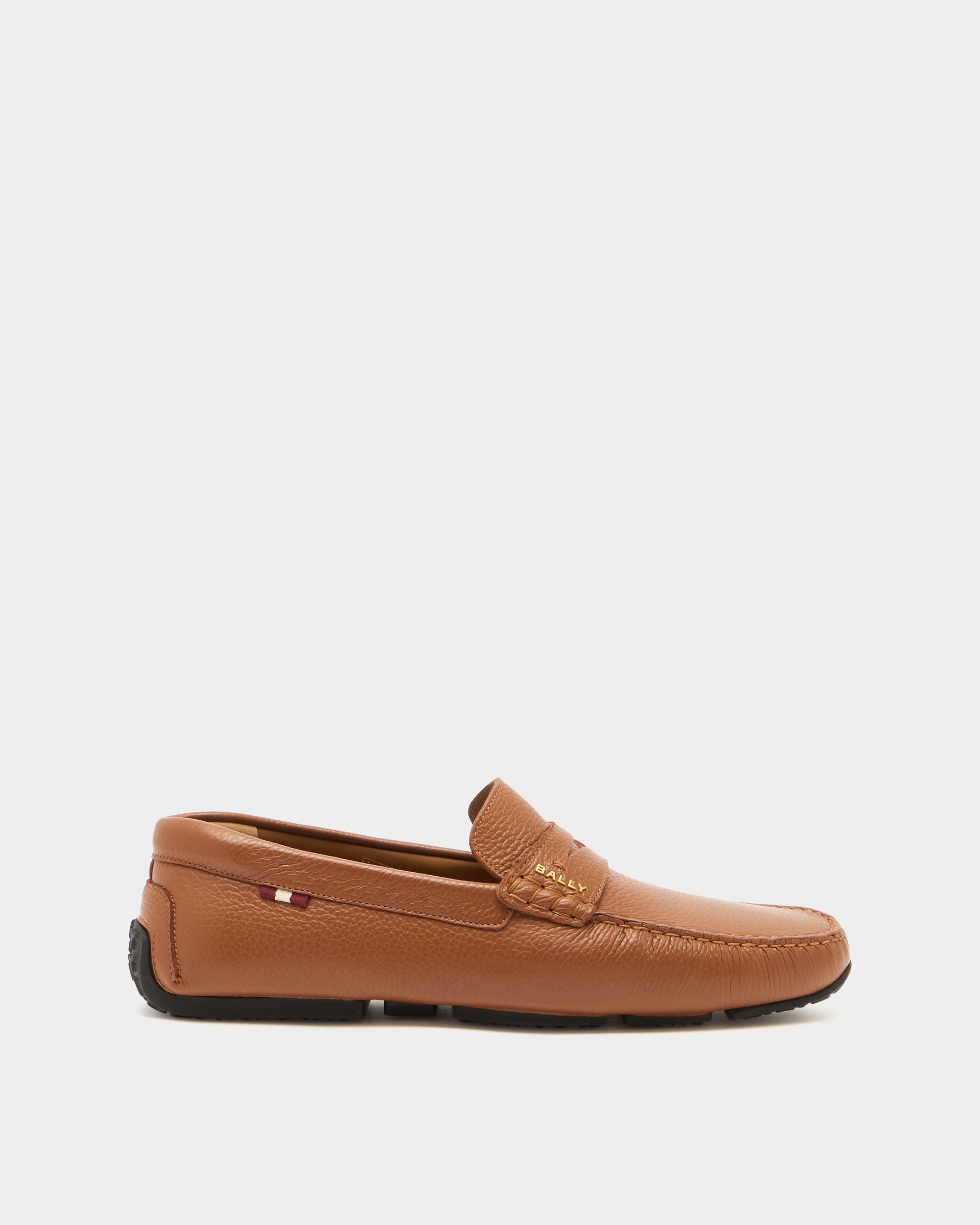 Bally Global - Pilot Driver in Brown Grained Leather - Brown