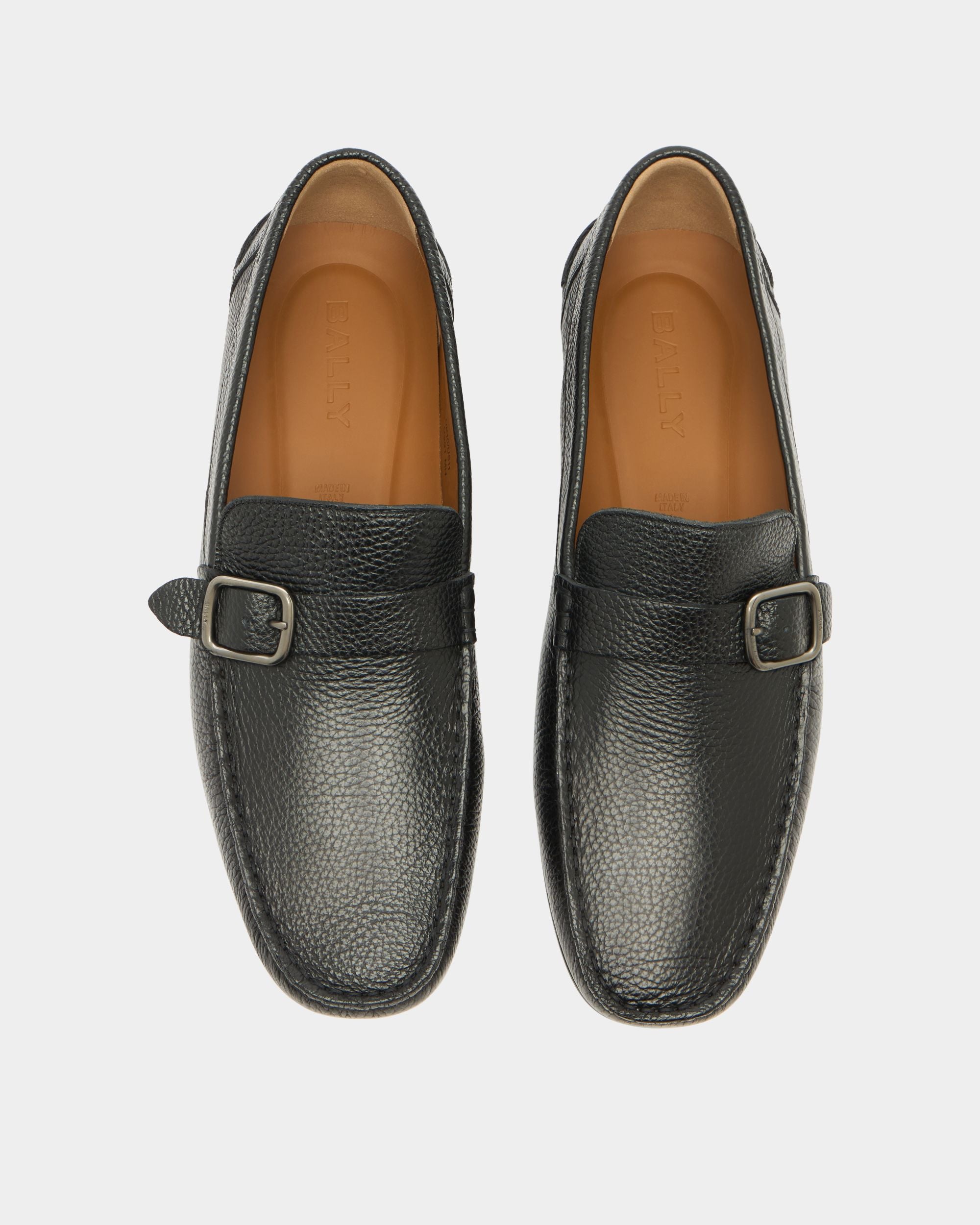 Bally Global - Clay ドライバー ブラックグレインレザー - ブラック