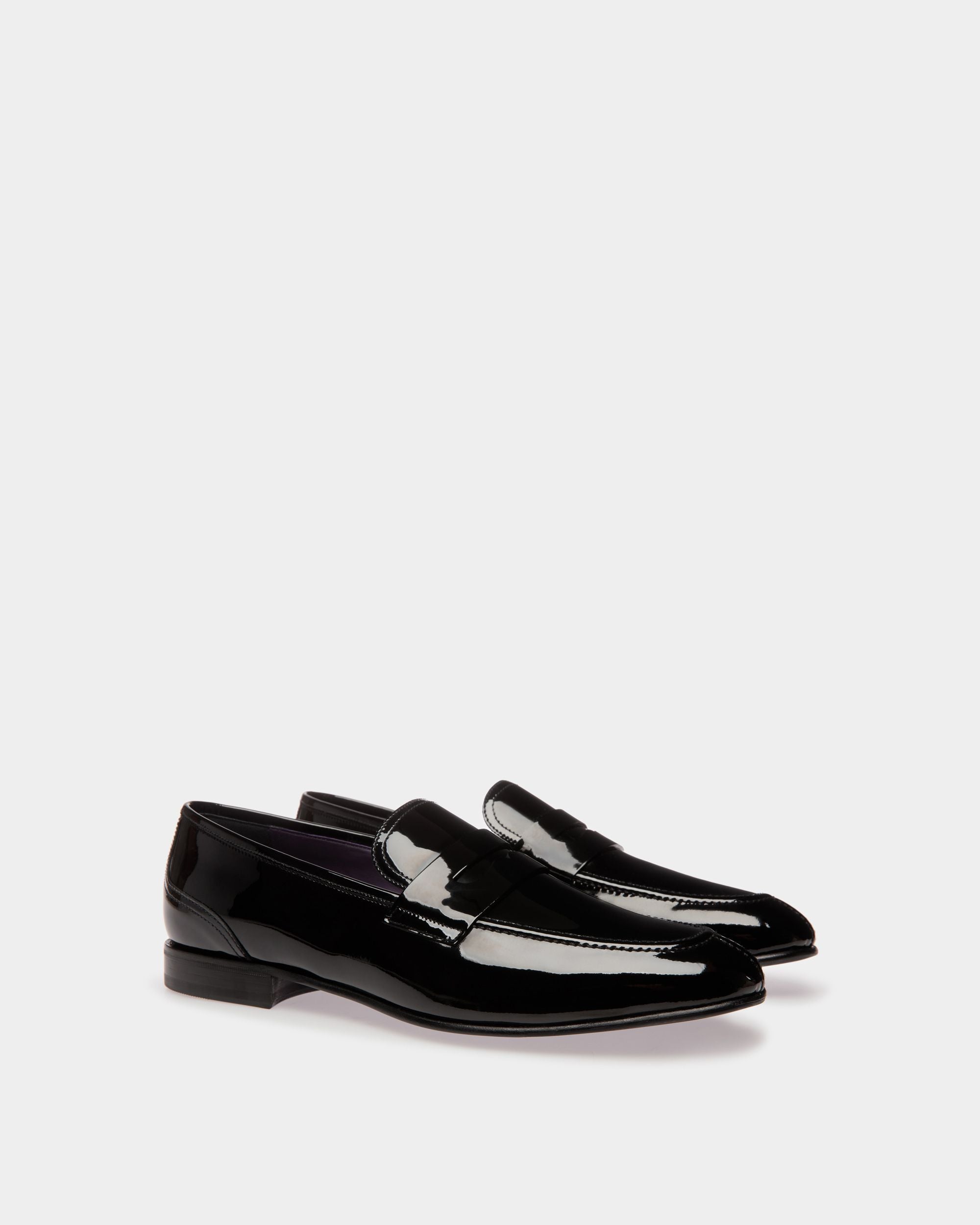 Bally Global - Suisse Loafer in Black Patent Leather - Black