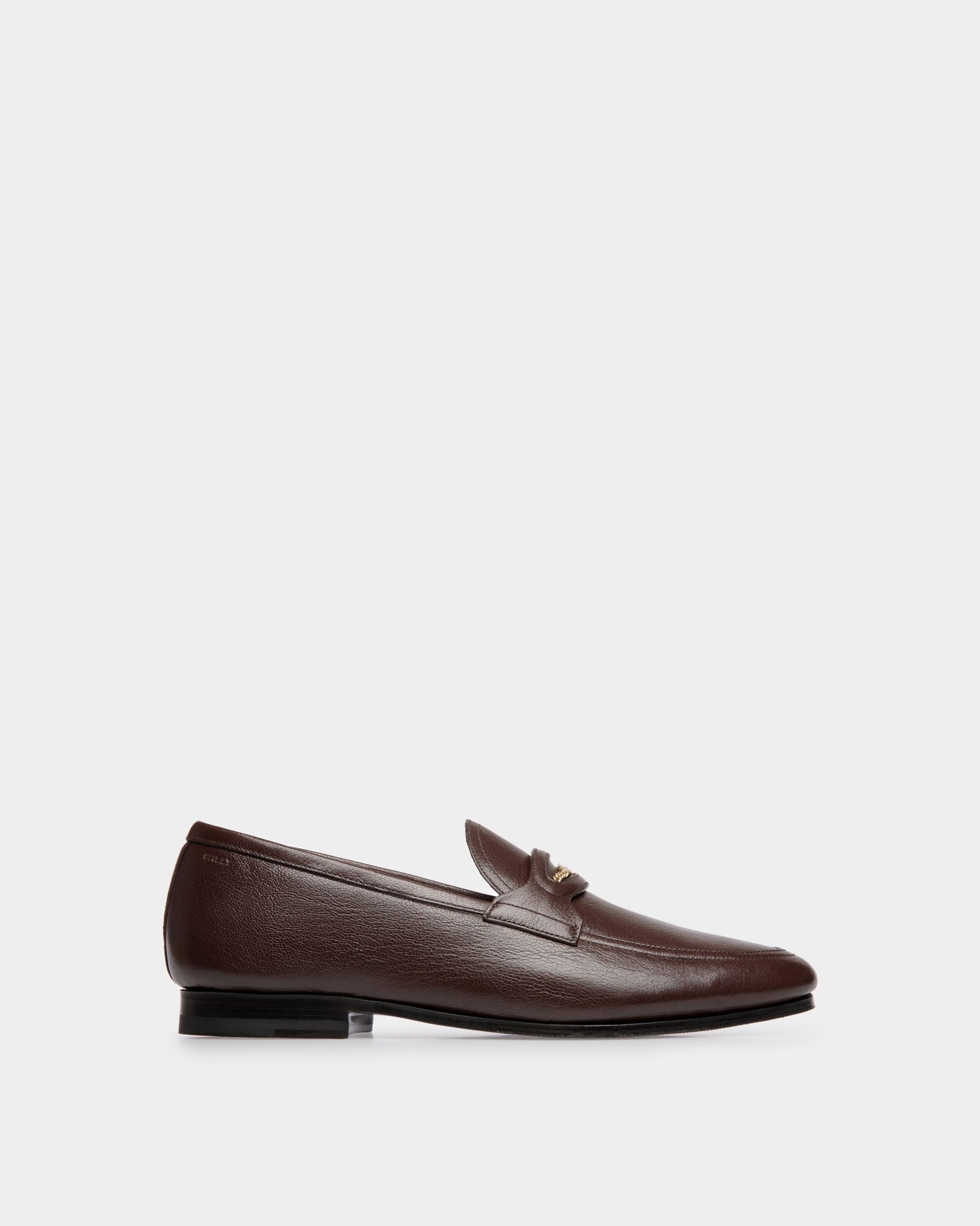 Bally Global - Plume Loafer in Brown Grained Leather - Brown