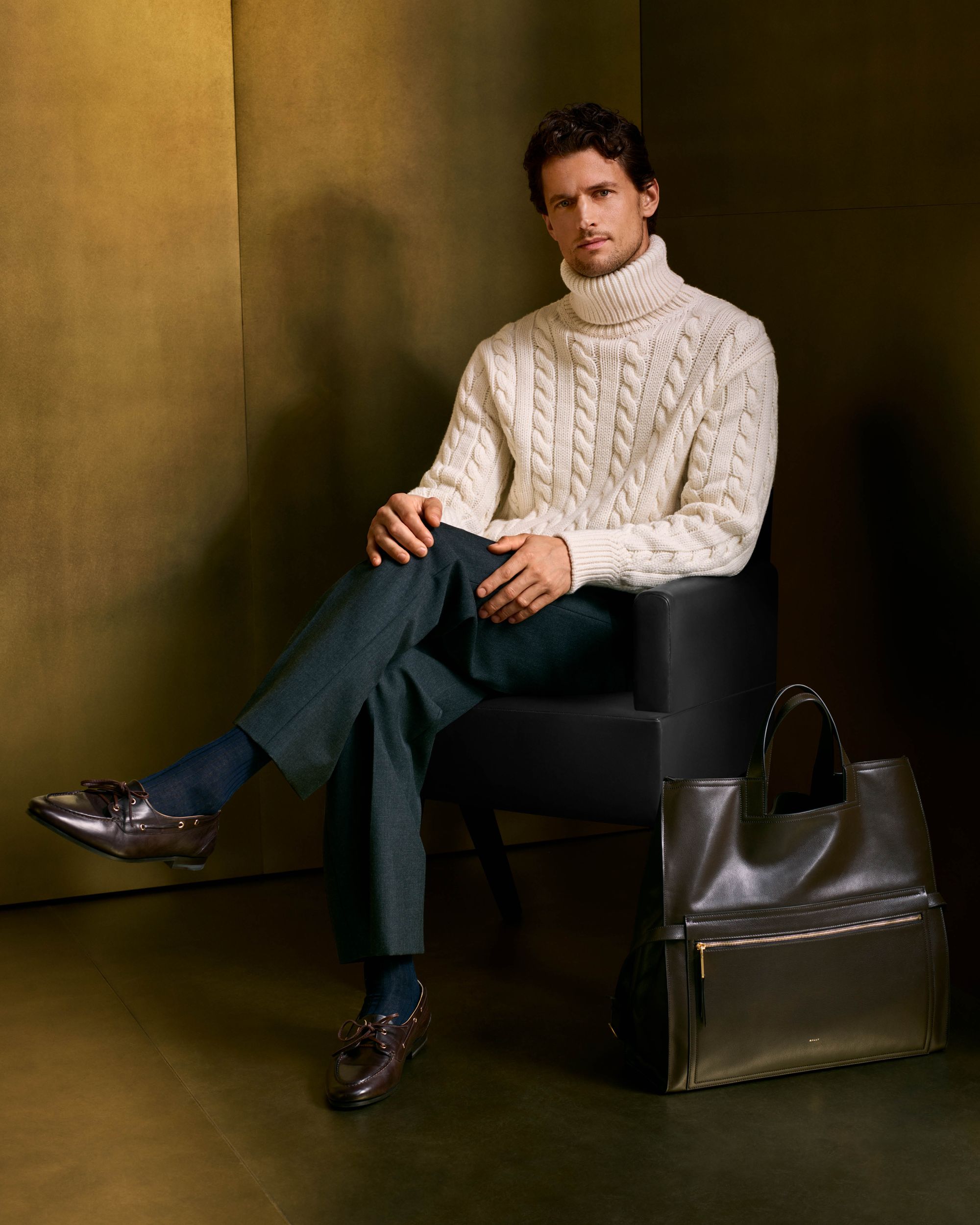 Bally Global - Plume モカシン ダークブラウン レザー - ブラウン