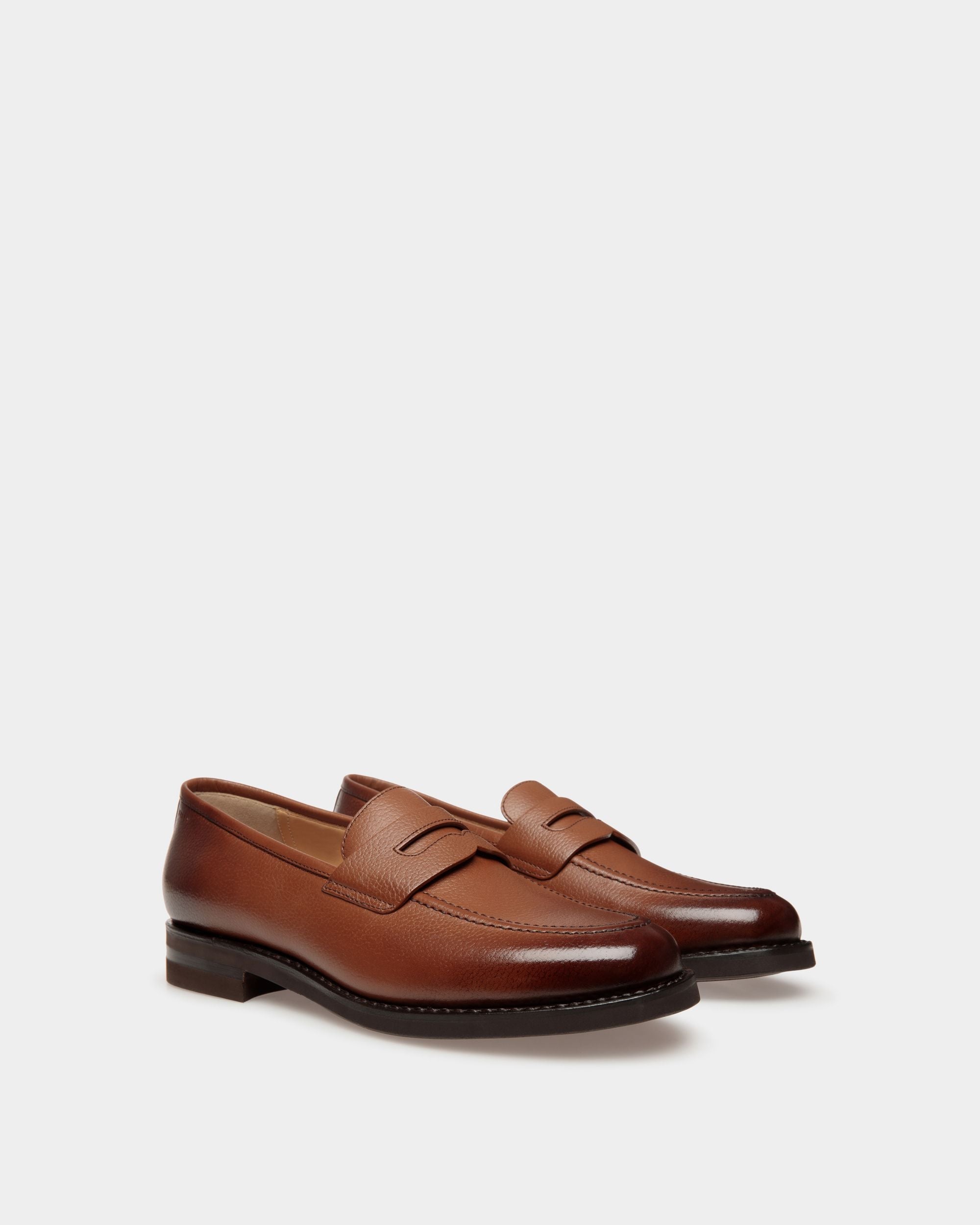 Bally Global - Schoenen Loafer in Embossed Leather - Brown