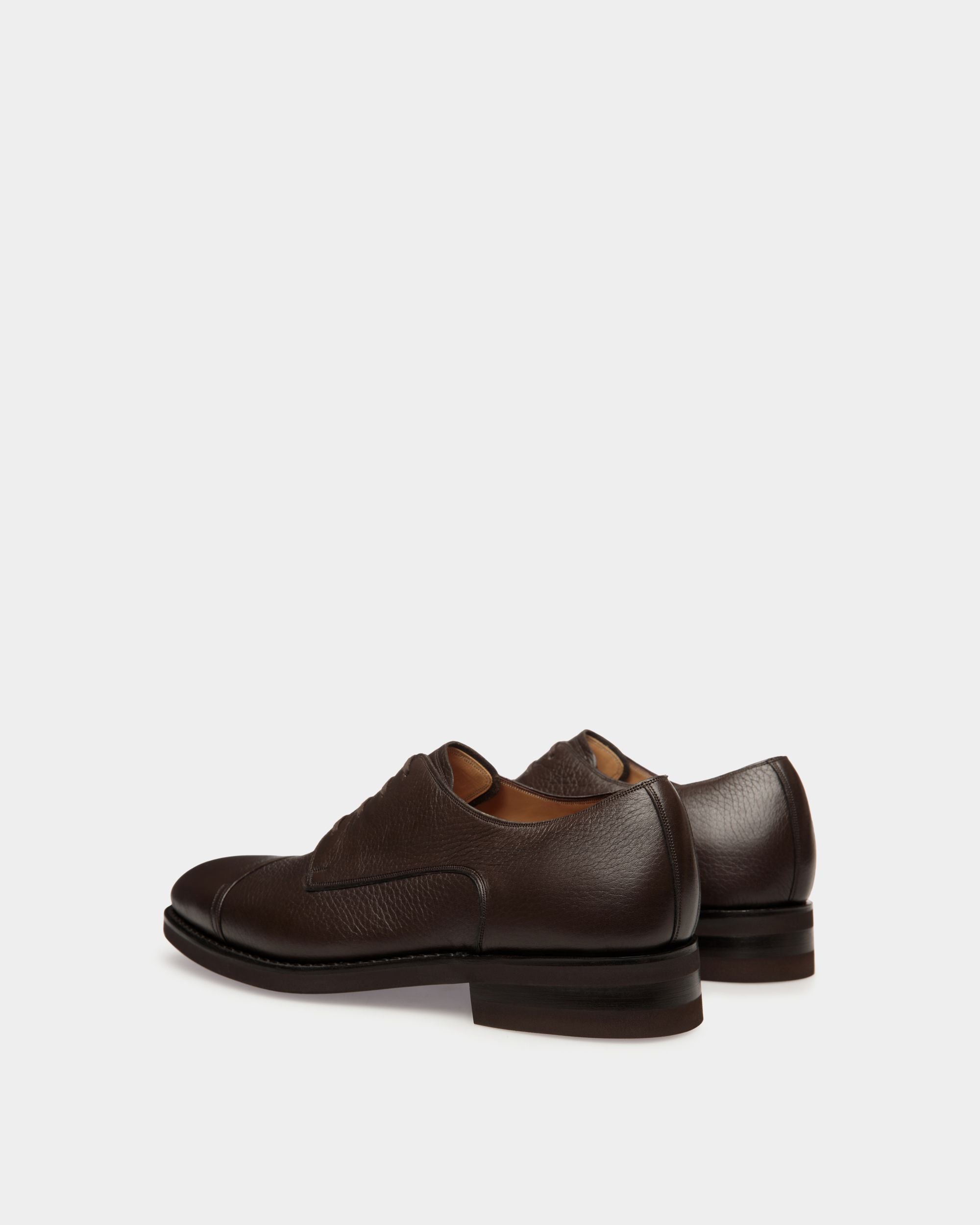 Bally Global - Scribe Un Derby In Ebano Deer Leather - Brown
