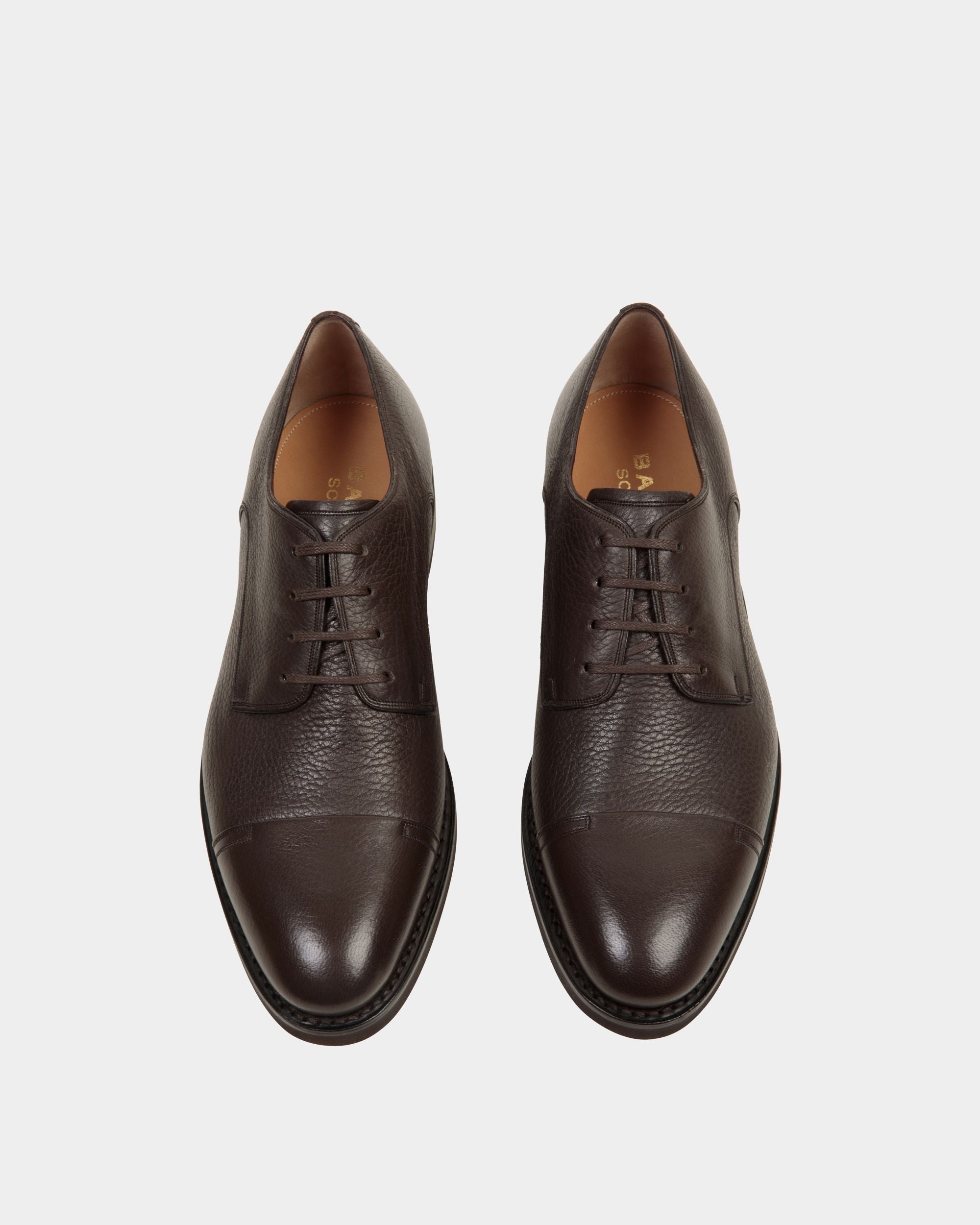 Bally Global - Scribe Un Derby In Ebano Deer Leather - Brown