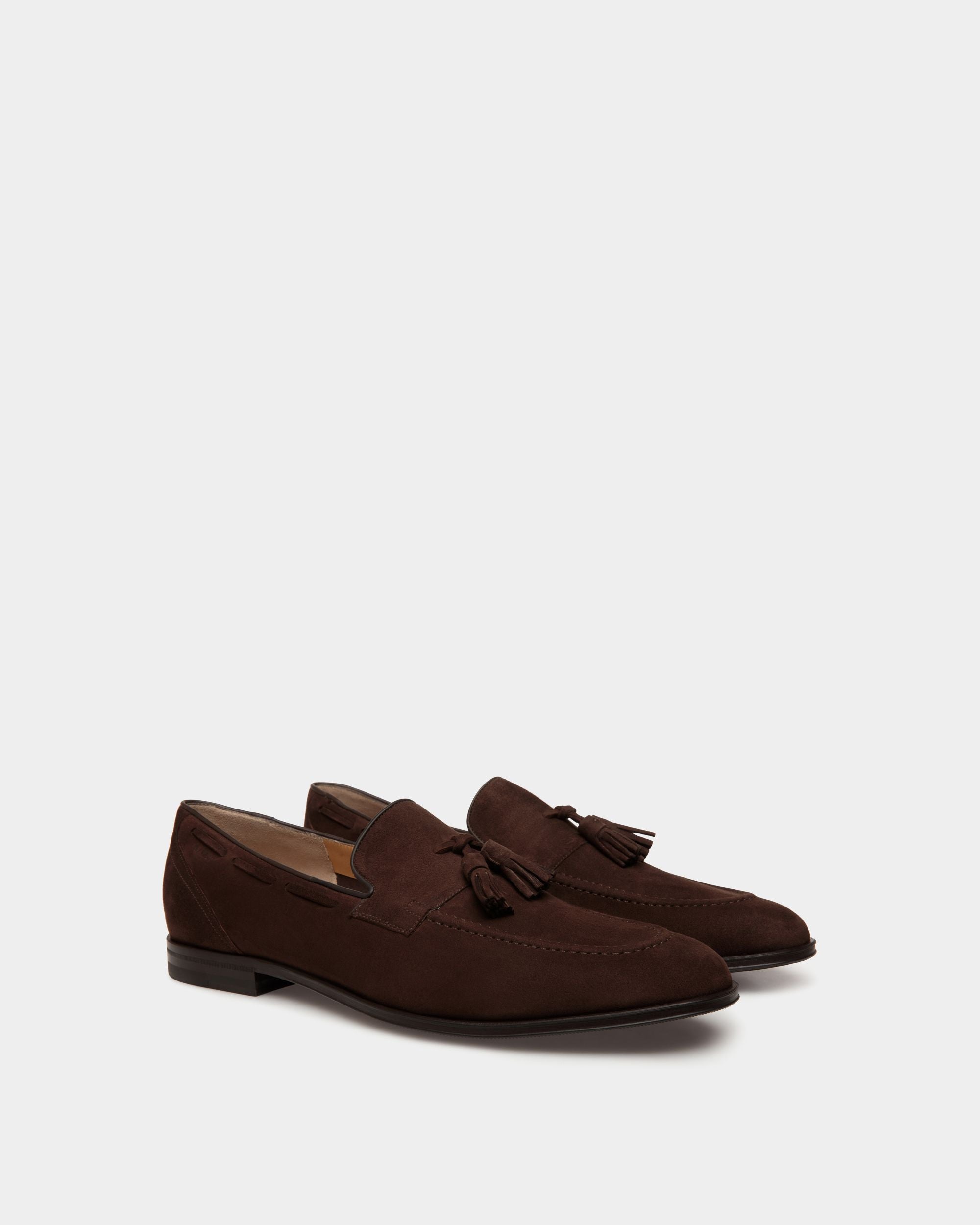 Bally Global - Westminster Loafer in Ebano Suede - Brown
