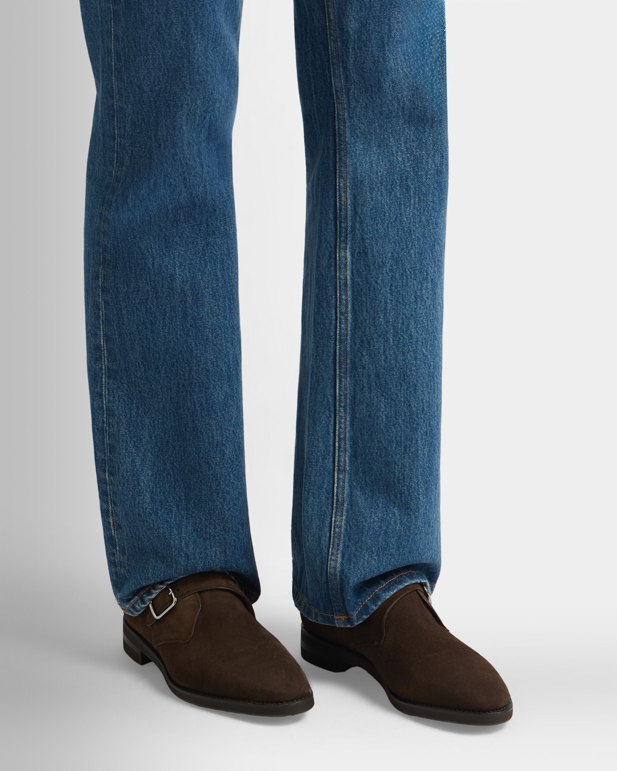 Bally Global - Scribe Un モンクストラップシューズ エバノブラウン スエード - ブラウン