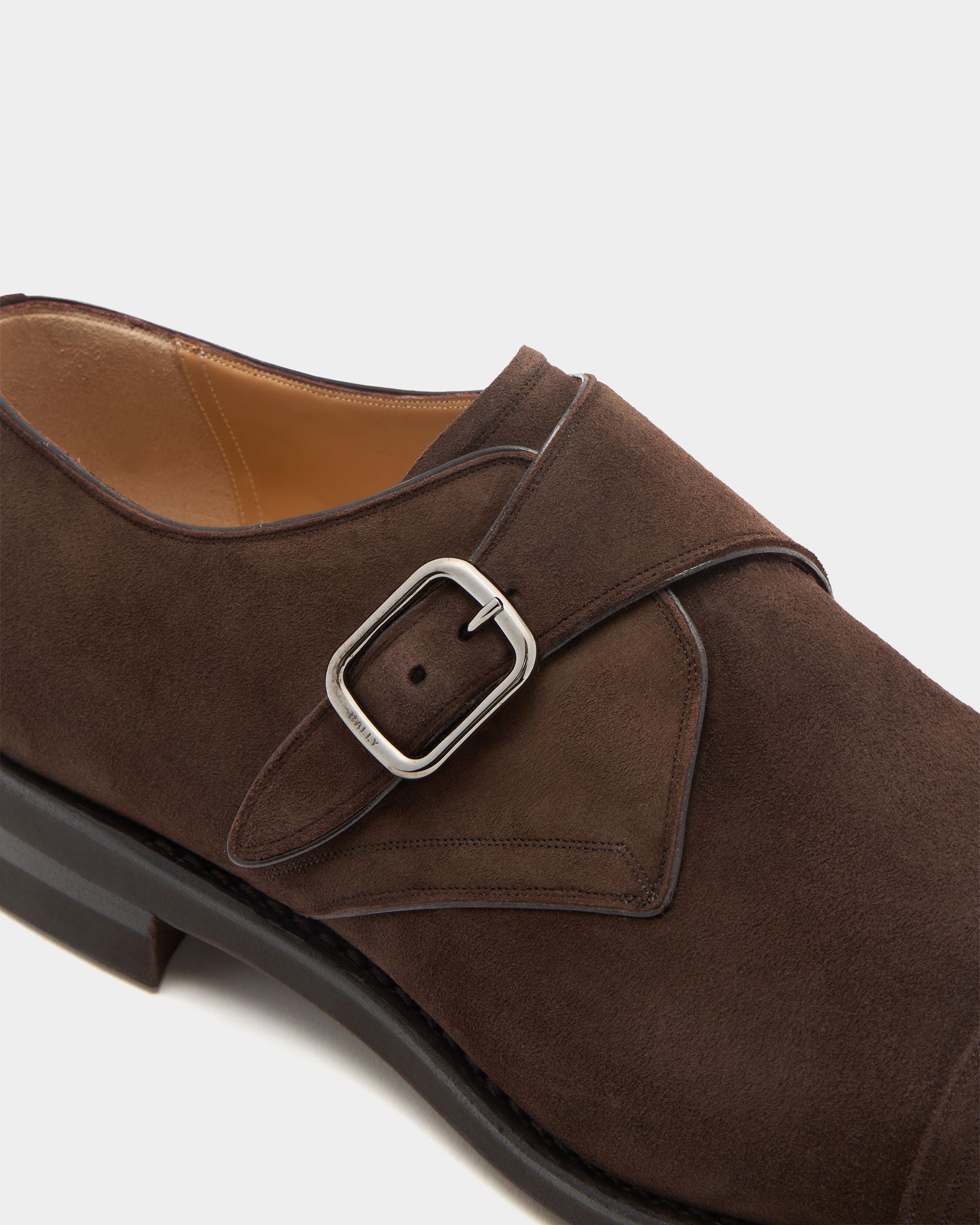 Bally Global - Scribe Un モンクストラップシューズ エバノブラウン スエード - ブラウン