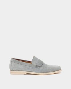 Switz Moc Loafer in Grey Suede