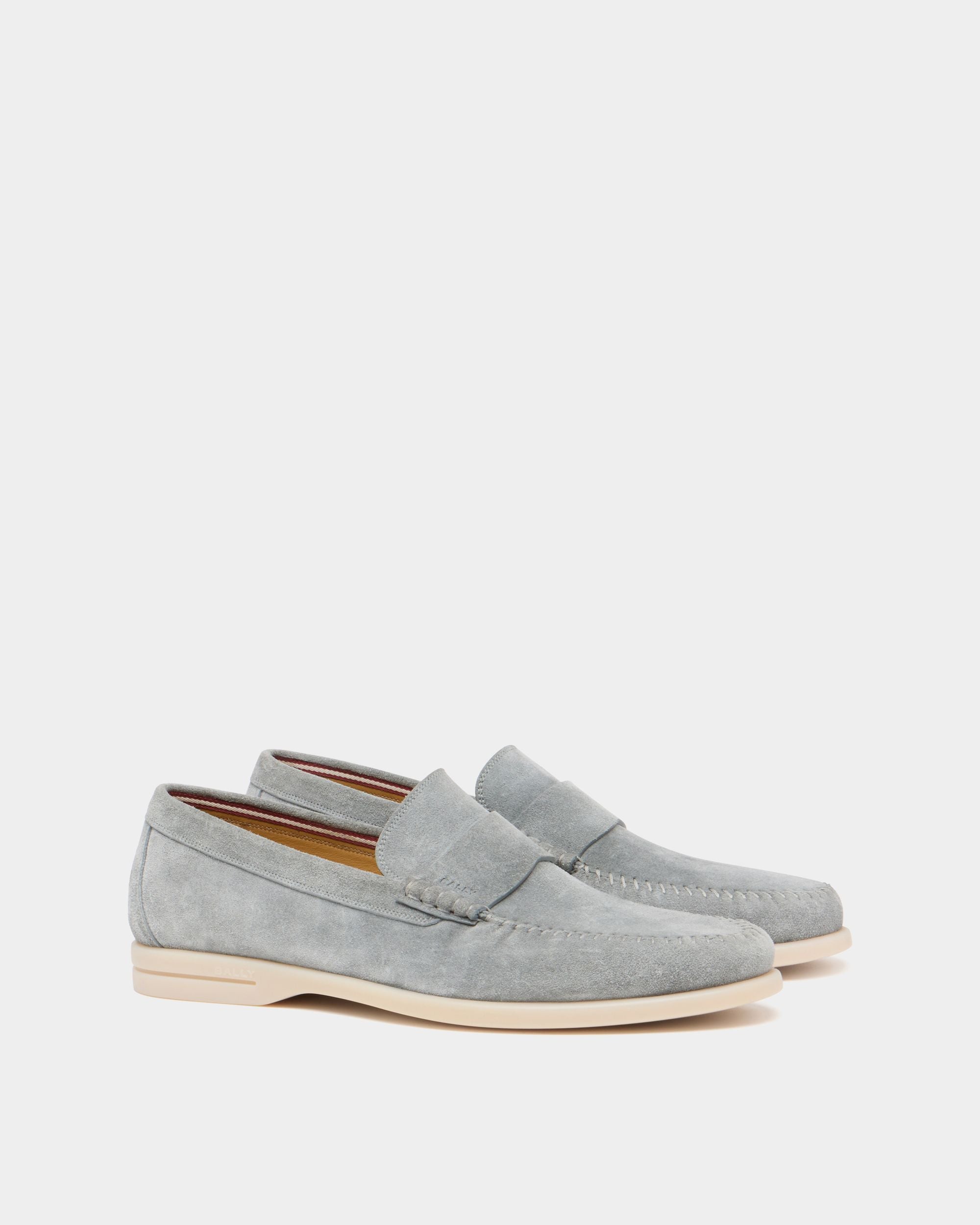 Bally Global - Switz Moc Loafer in Grey Suede - Grey