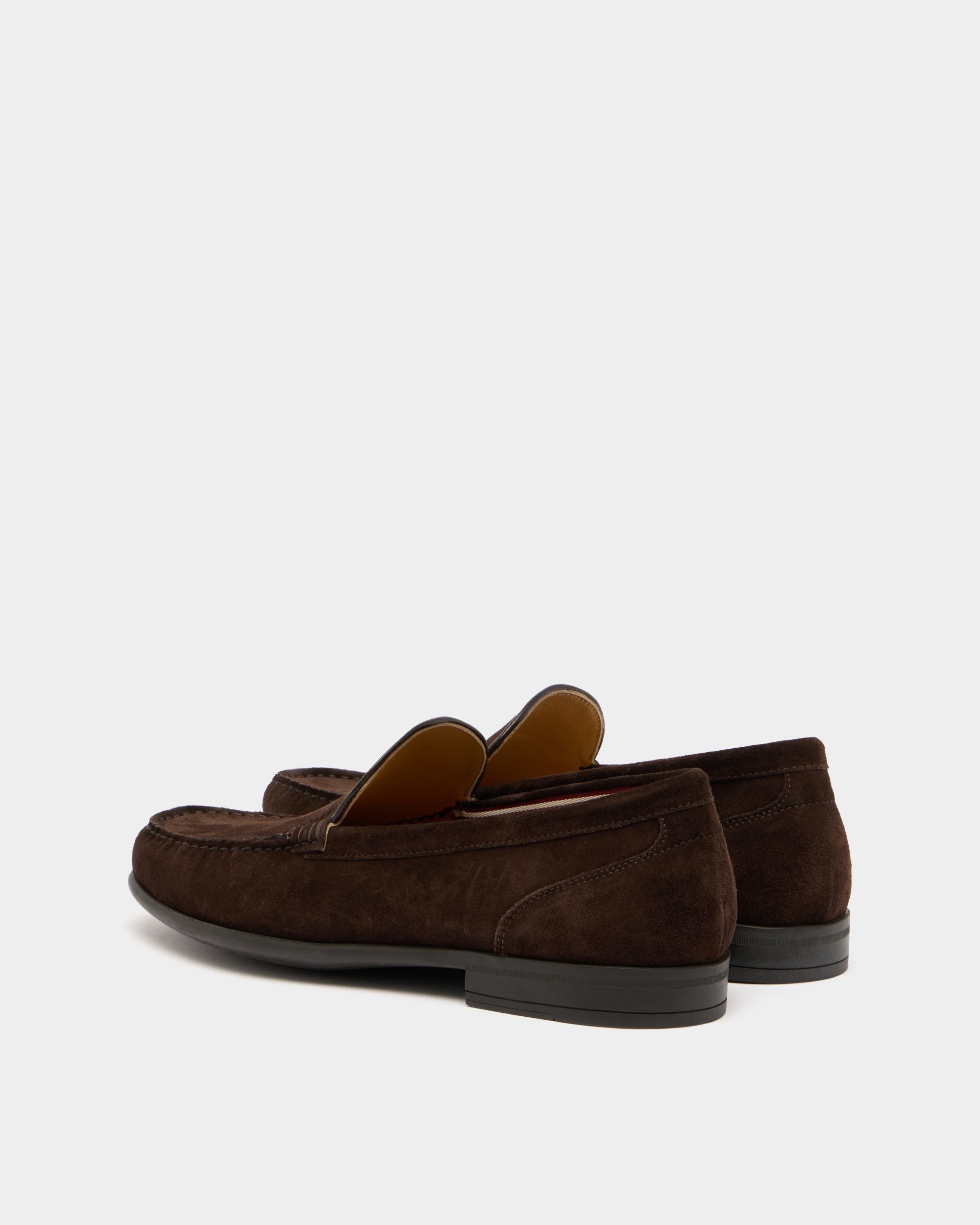 Bally Global - Drift Loafer in Ebano Suede - Brown