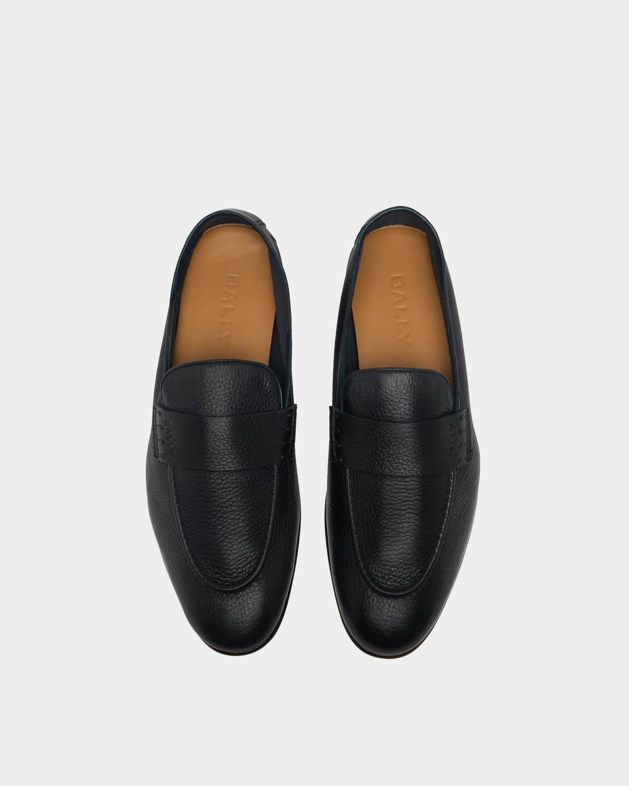 Bally Global - Elios ローファー ブルーグレインレザー - ブルー