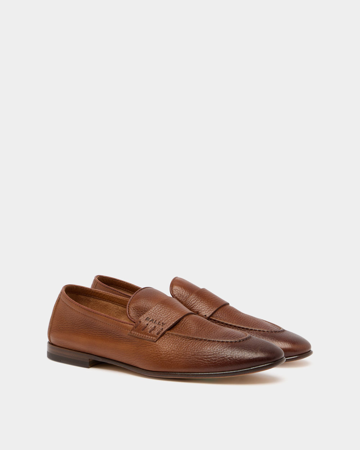 Bally Global - Elios ローファー ブラウングレインレザー - ブラウン