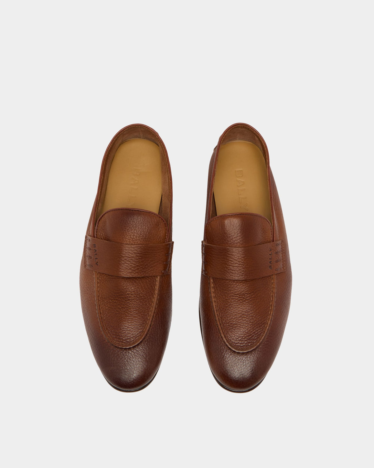 Bally Global - Elios ローファー ブラウングレインレザー - ブラウン