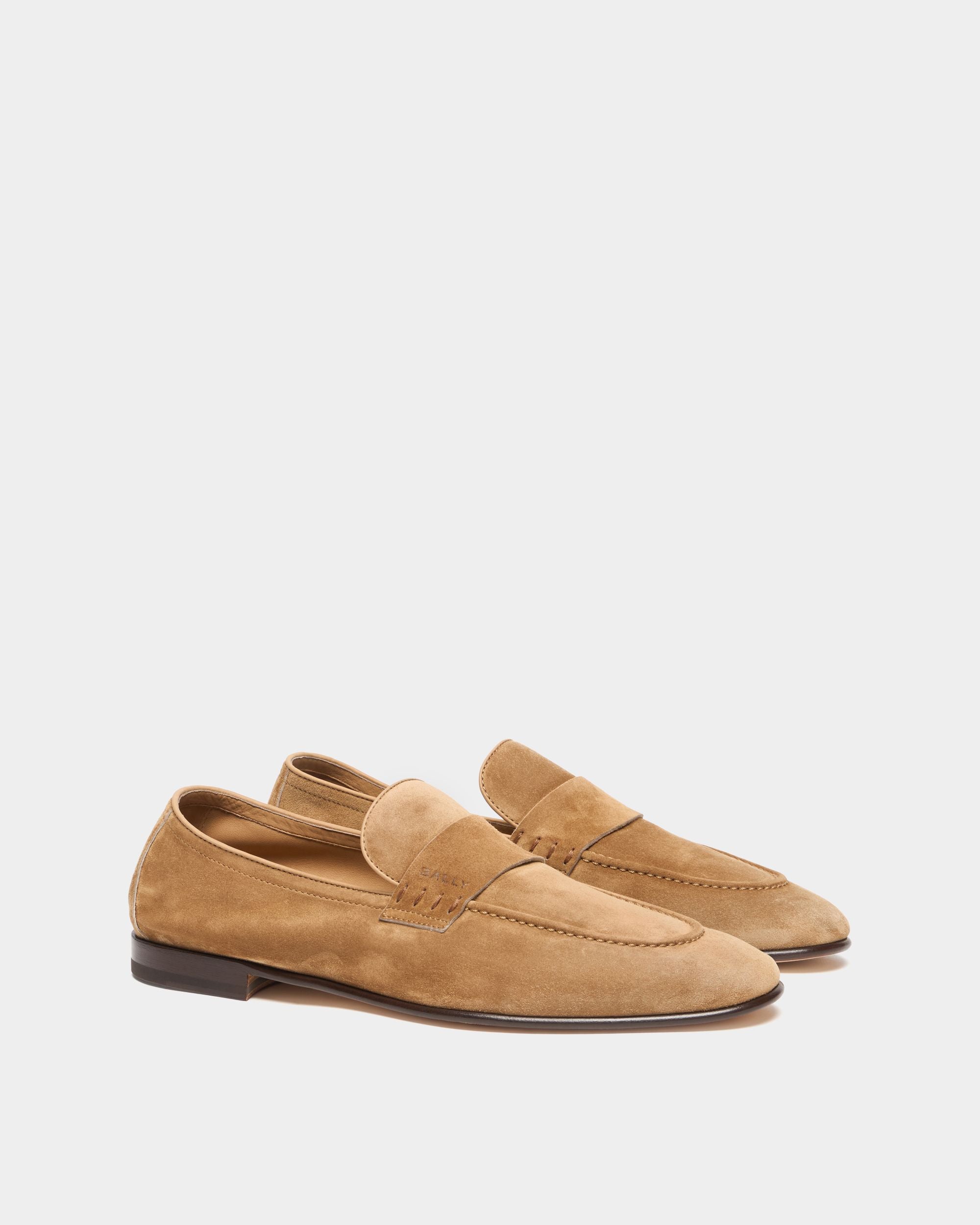 Bally Global - Elios Loafer in Beige Suede - Beige