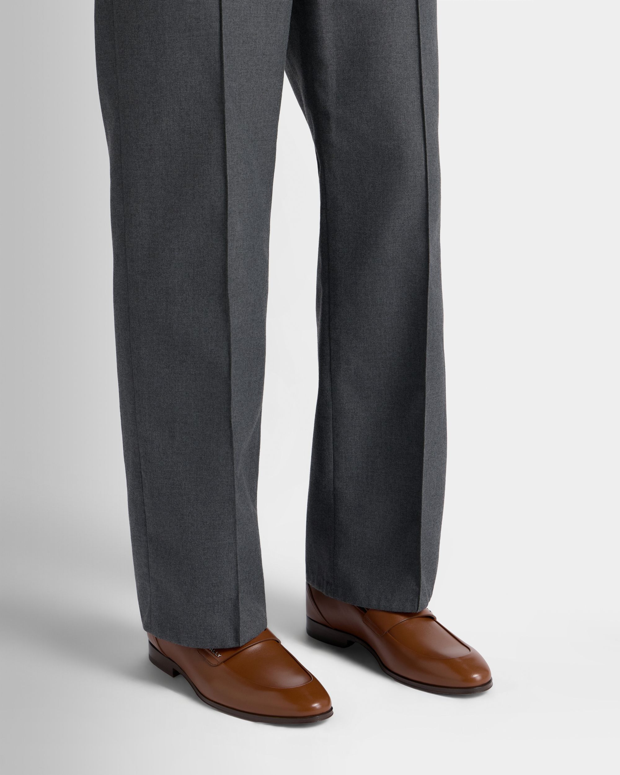 Bally Global - Regent Loafer in Amber Brown Leather - Brown