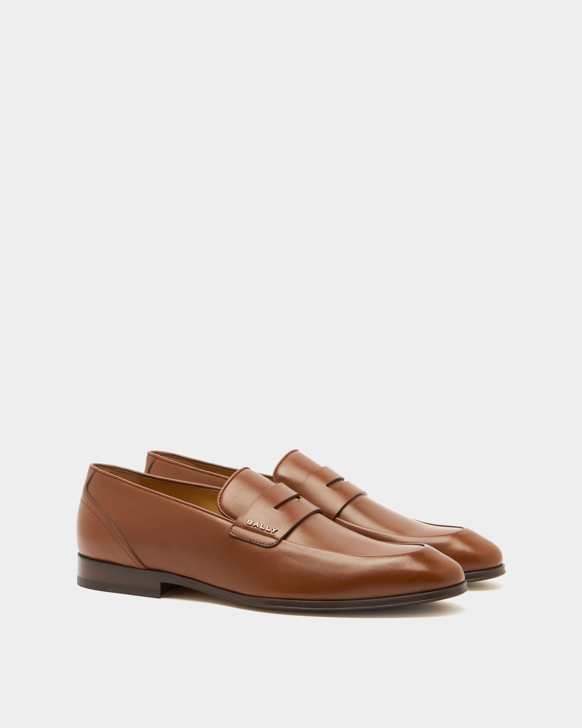 Bally Global - Regent Loafer in Amber Brown Leather - Brown