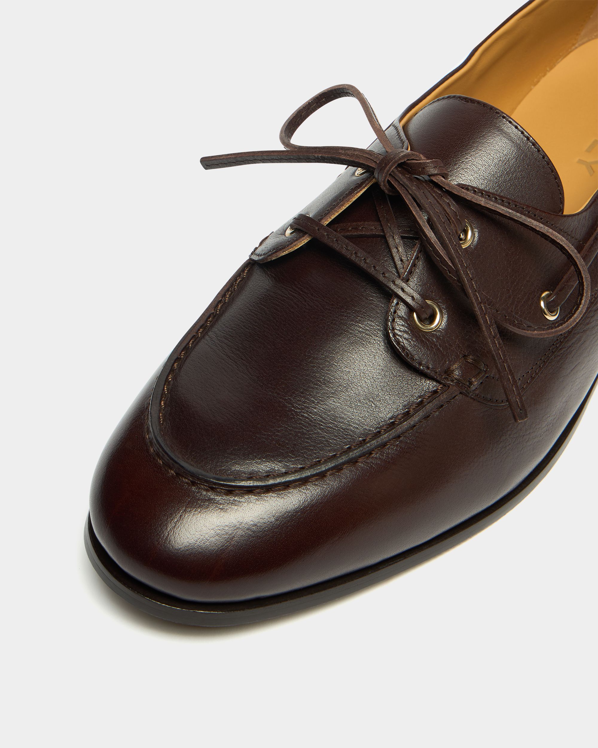 Bally Global - Plume モカシン エバノレザー - ブラウン