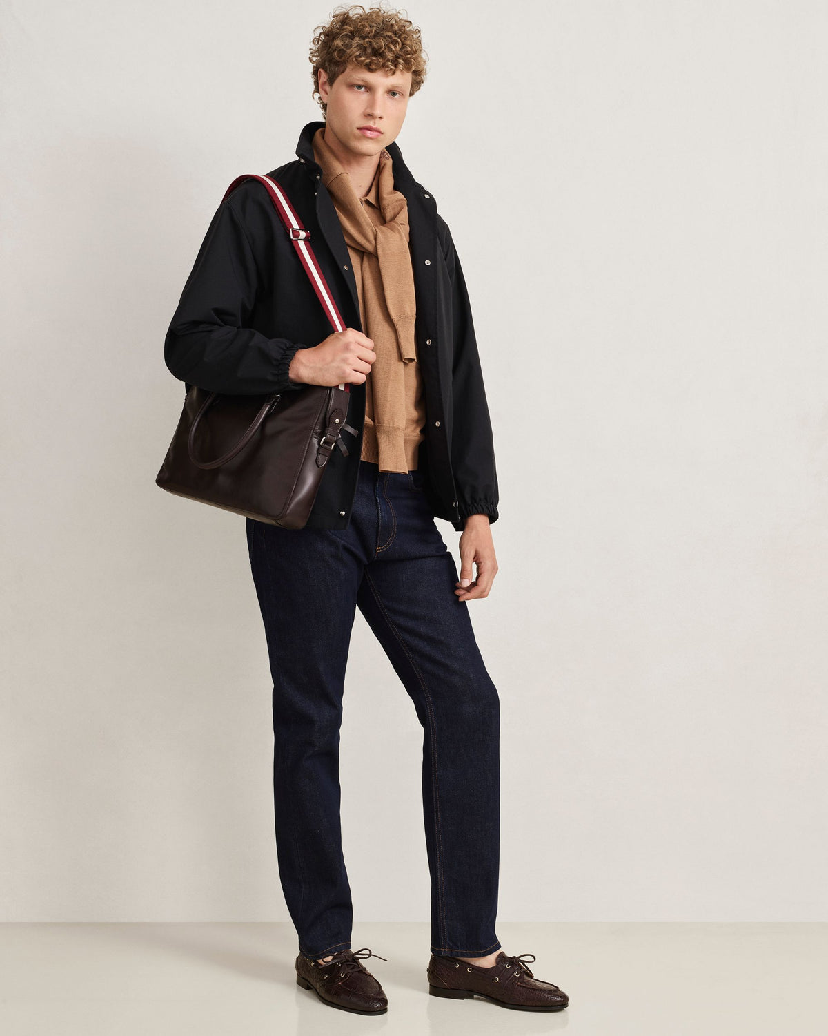 Bally Global - Plume モカシン エバノレザー - ブラウン