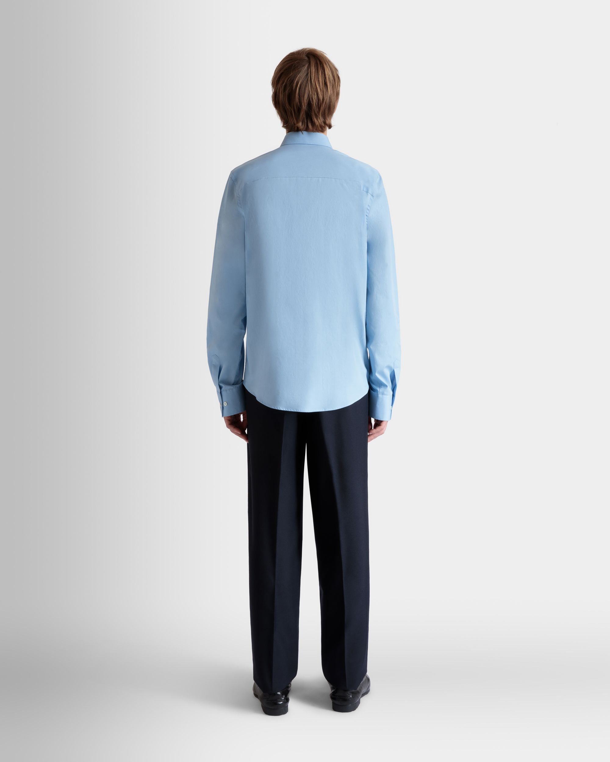 Bally Global - ロングスリーブ シャツ Light Blue コットン - ブルー