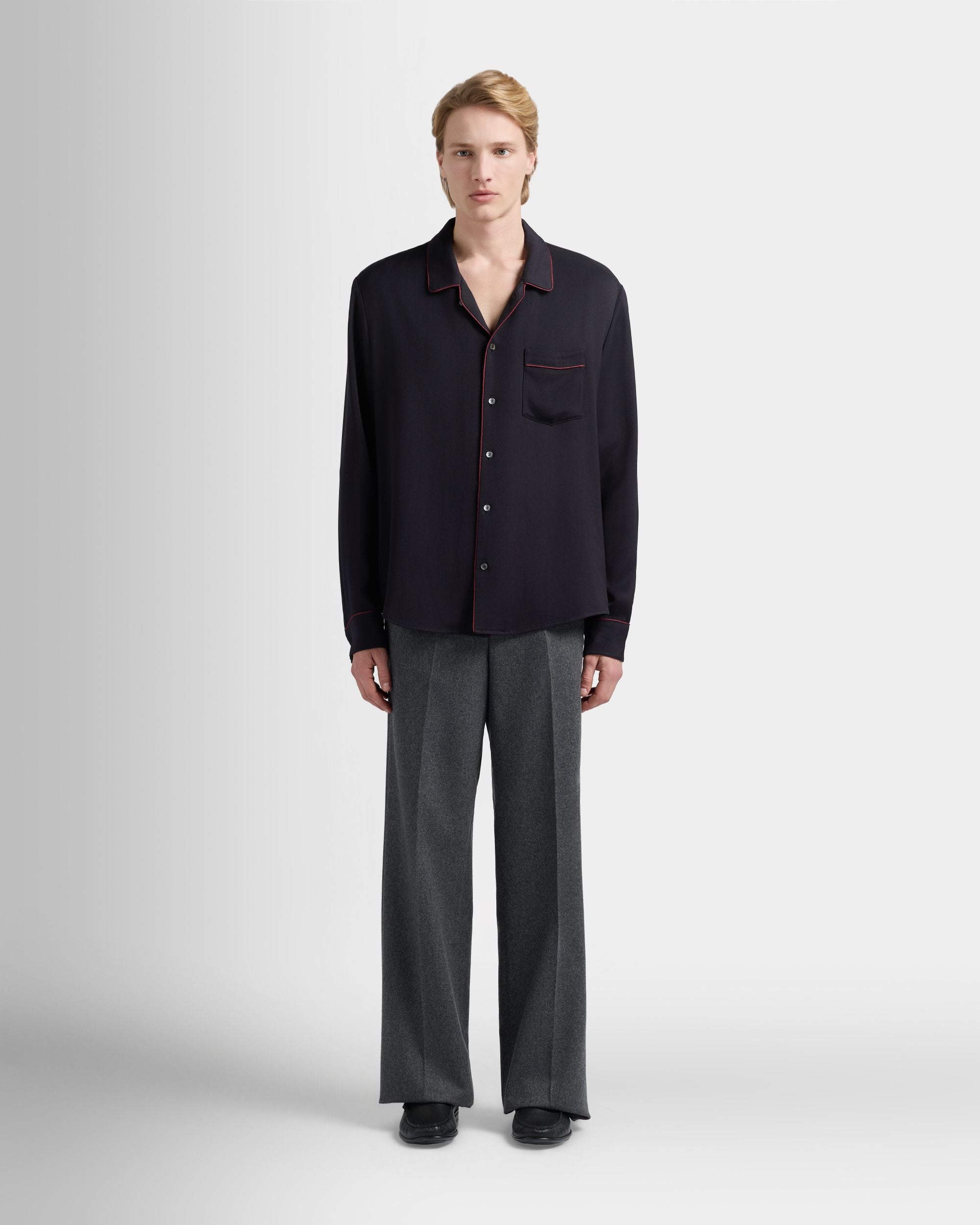 Bally Global - クリスマスカプセル Shirt ネイビーブルーツイル - ブルー