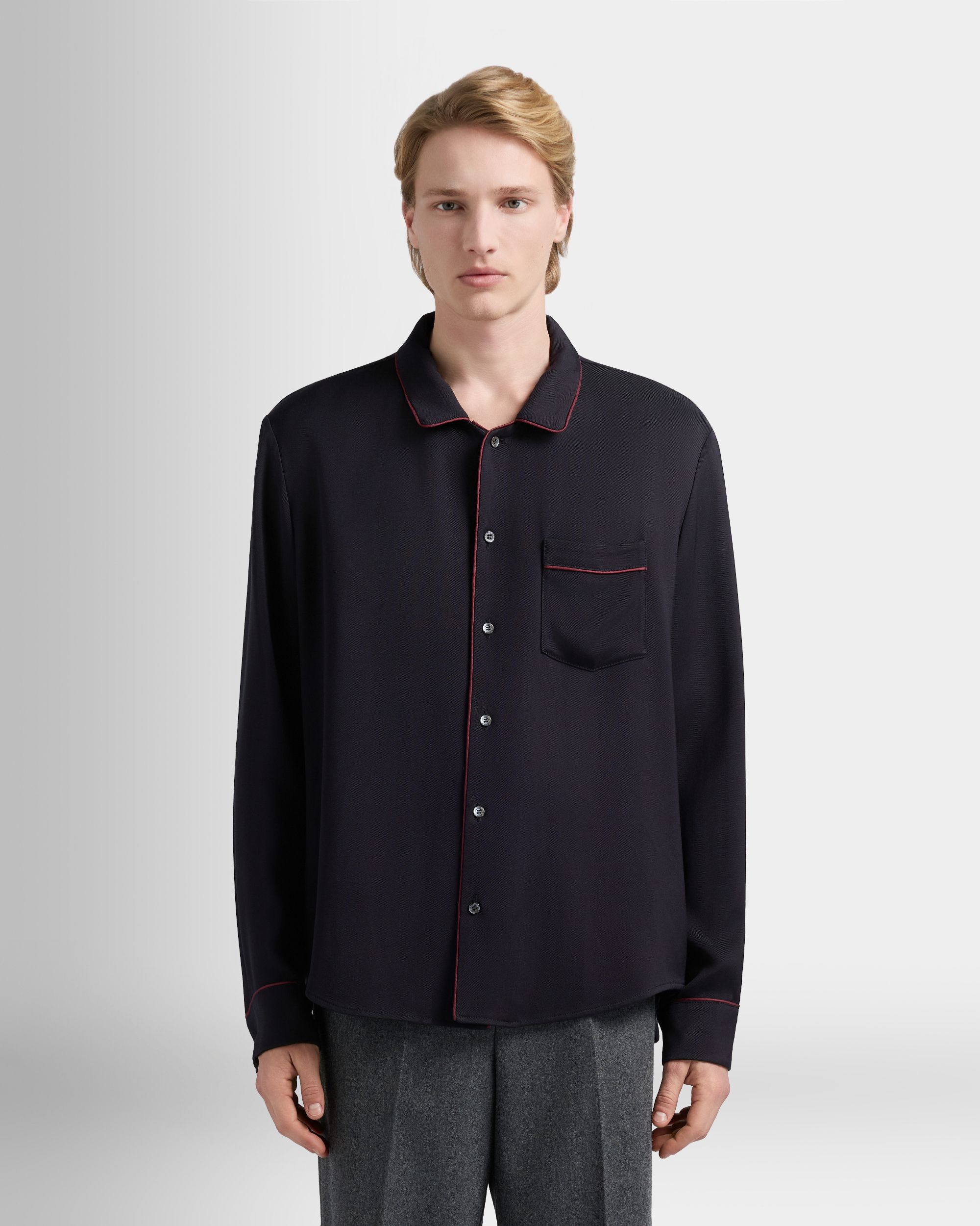 Bally Global - クリスマスカプセル Shirt ネイビーブルーツイル - ブルー