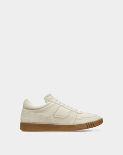 Weky Leather Sneakers In Dusty White