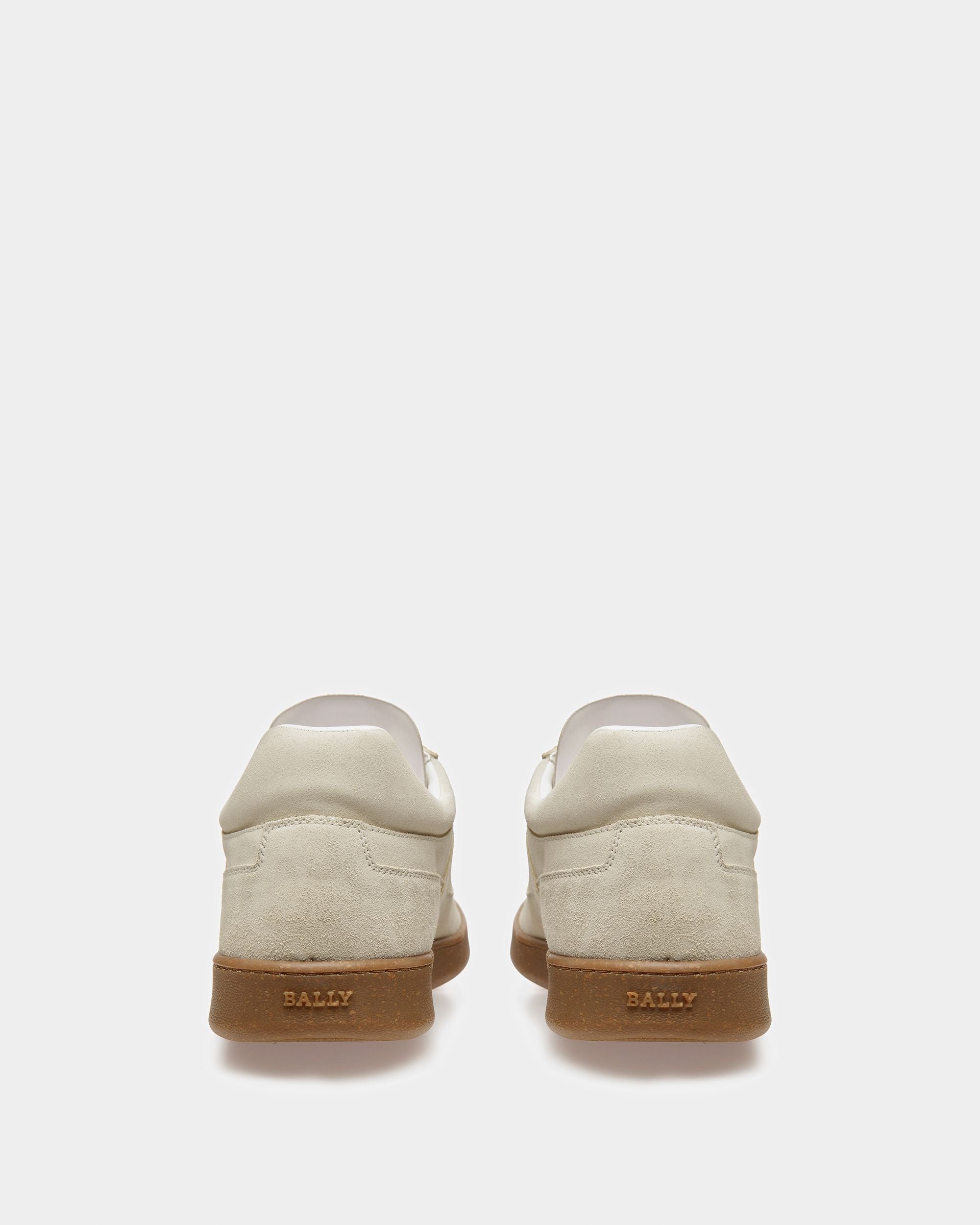 Bally Global - Weky Leather Sneakers In Dusty White - Beige