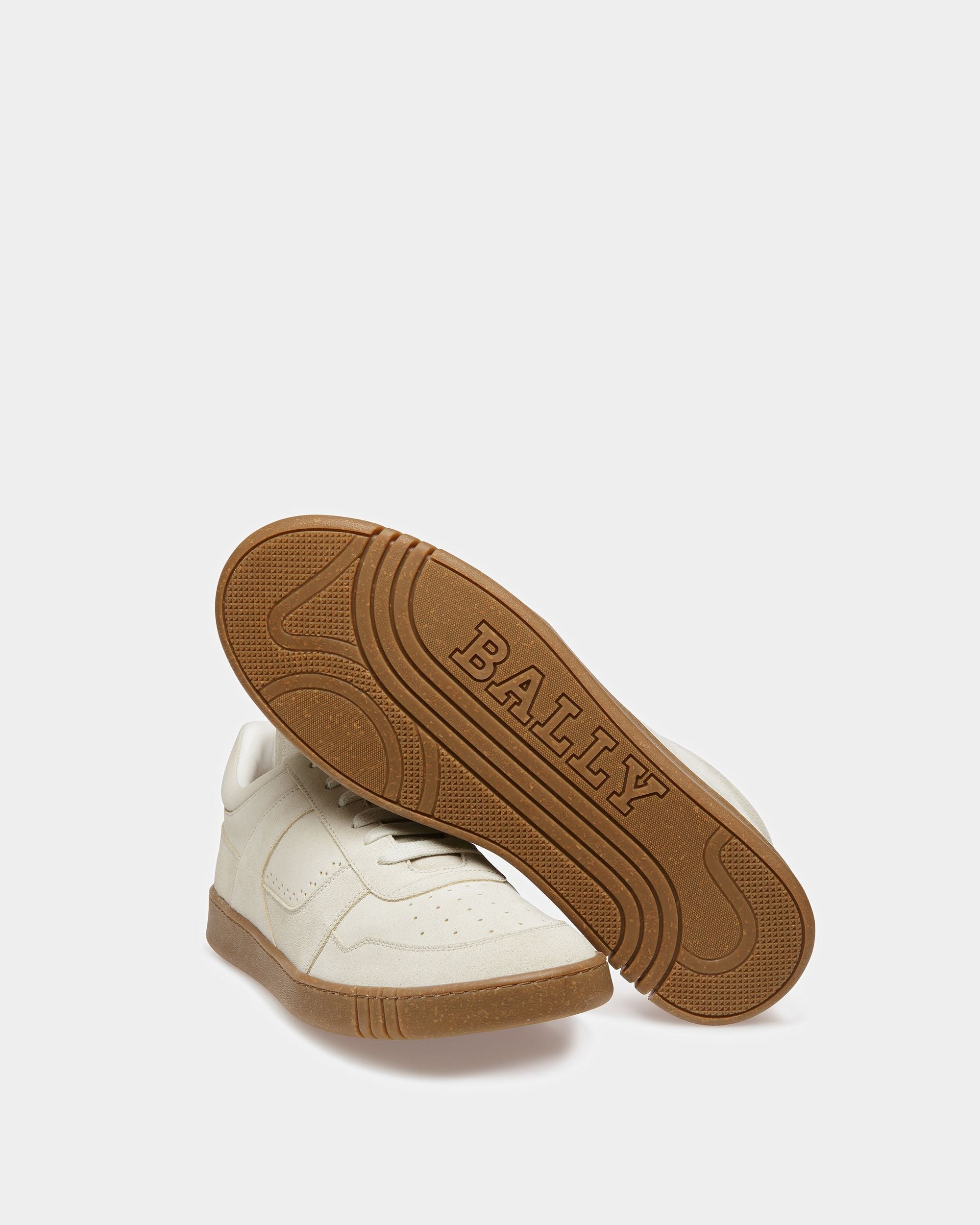 Bally Global - Weky Leather Sneakers In Dusty White - Beige