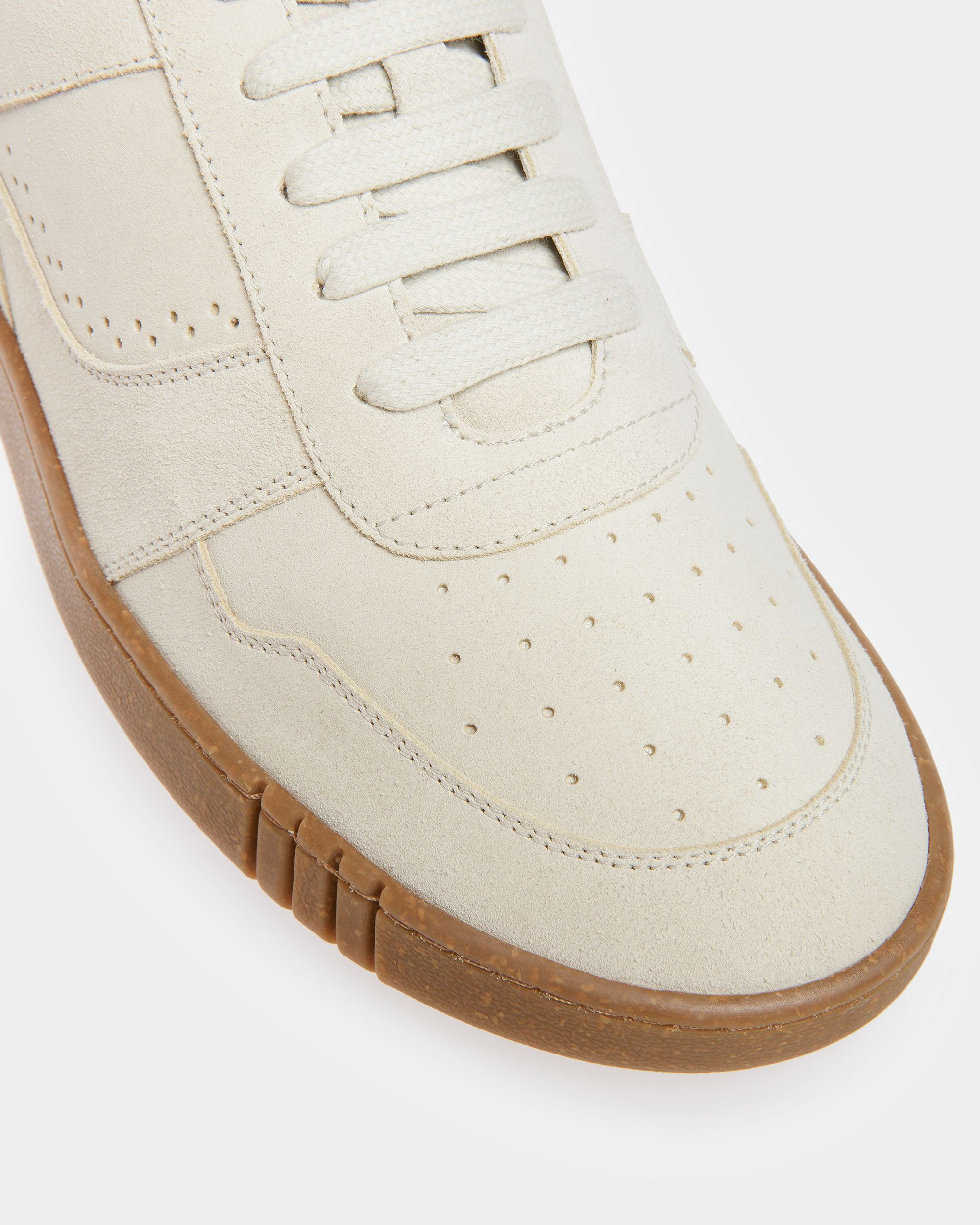 Bally Global - Weky Leather Sneakers In Dusty White - Beige