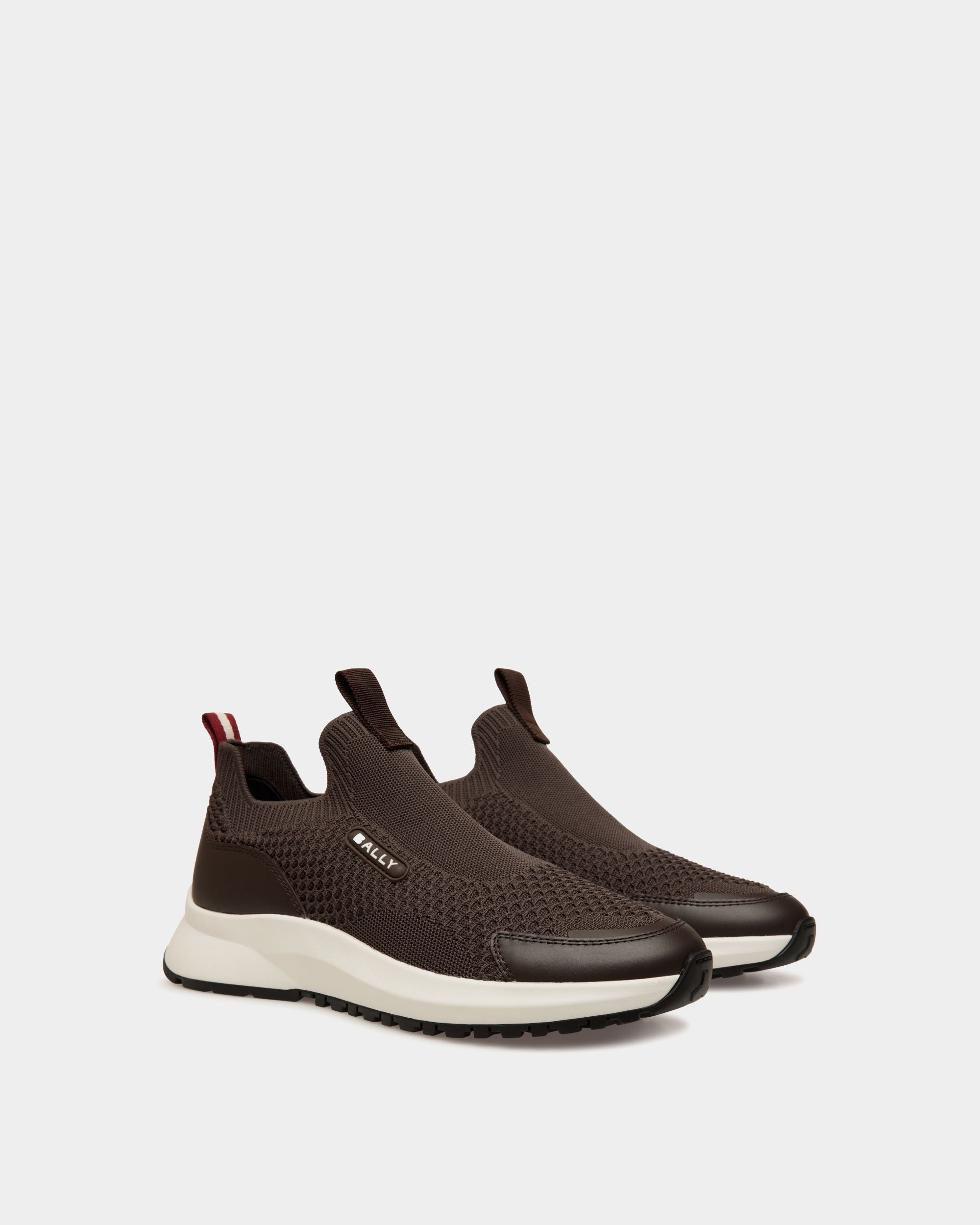 Bally Global - Outline スニーカー エバノブラウン ニット - ブラウン