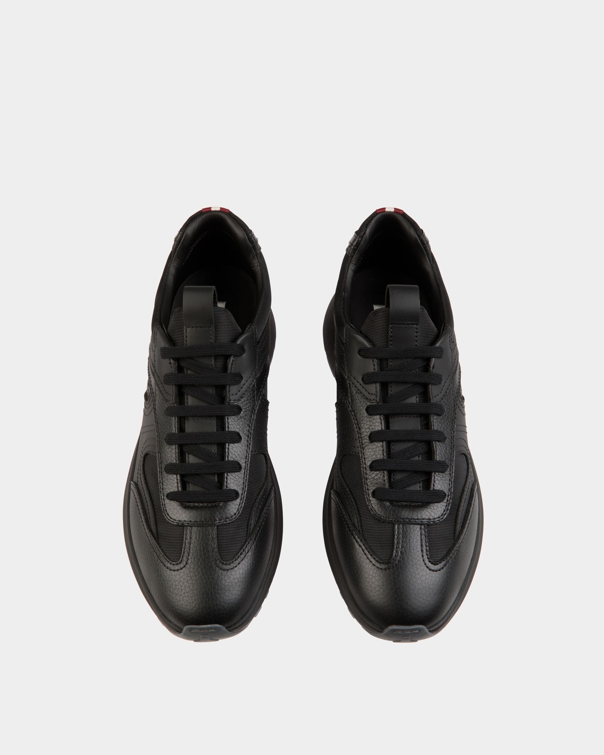 Bally Global - Outline Sneaker In Black Leather And Nylon - Black