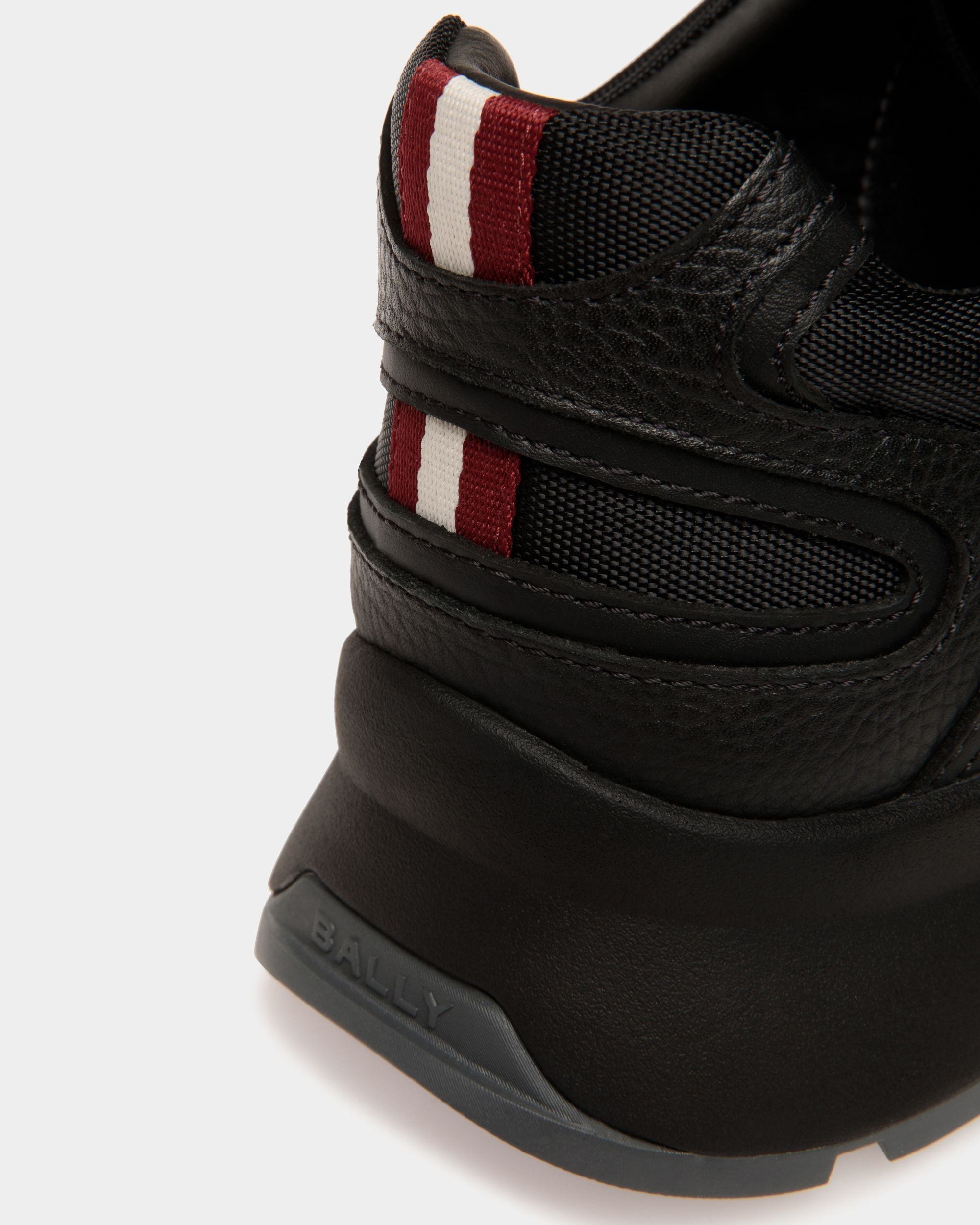 Bally Global - Outline Sneaker In Black Leather And Nylon - Black