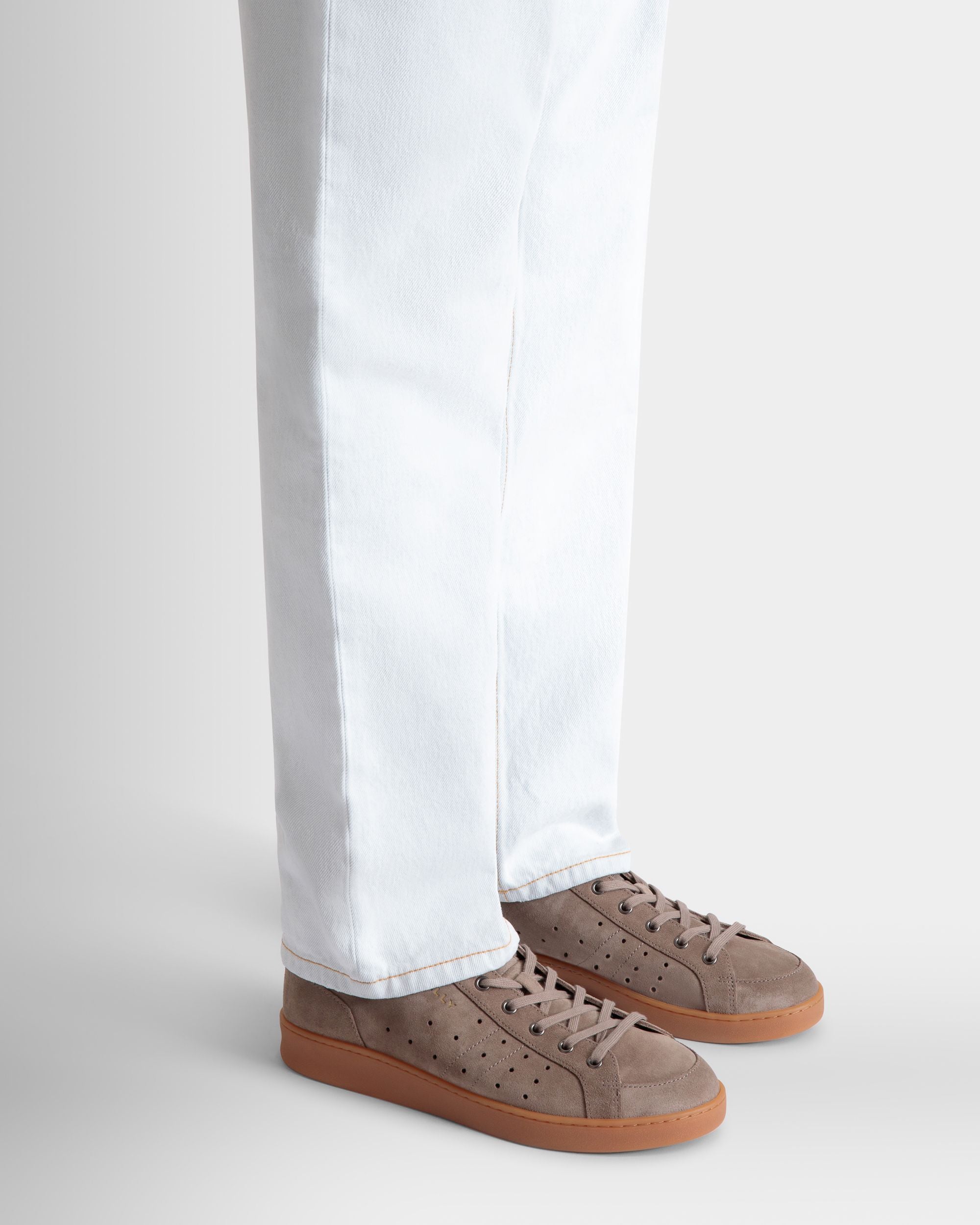 Bally Global - Tennis スニーカー トープブラウン＆ディープバーガンディ スエード - ブラウン